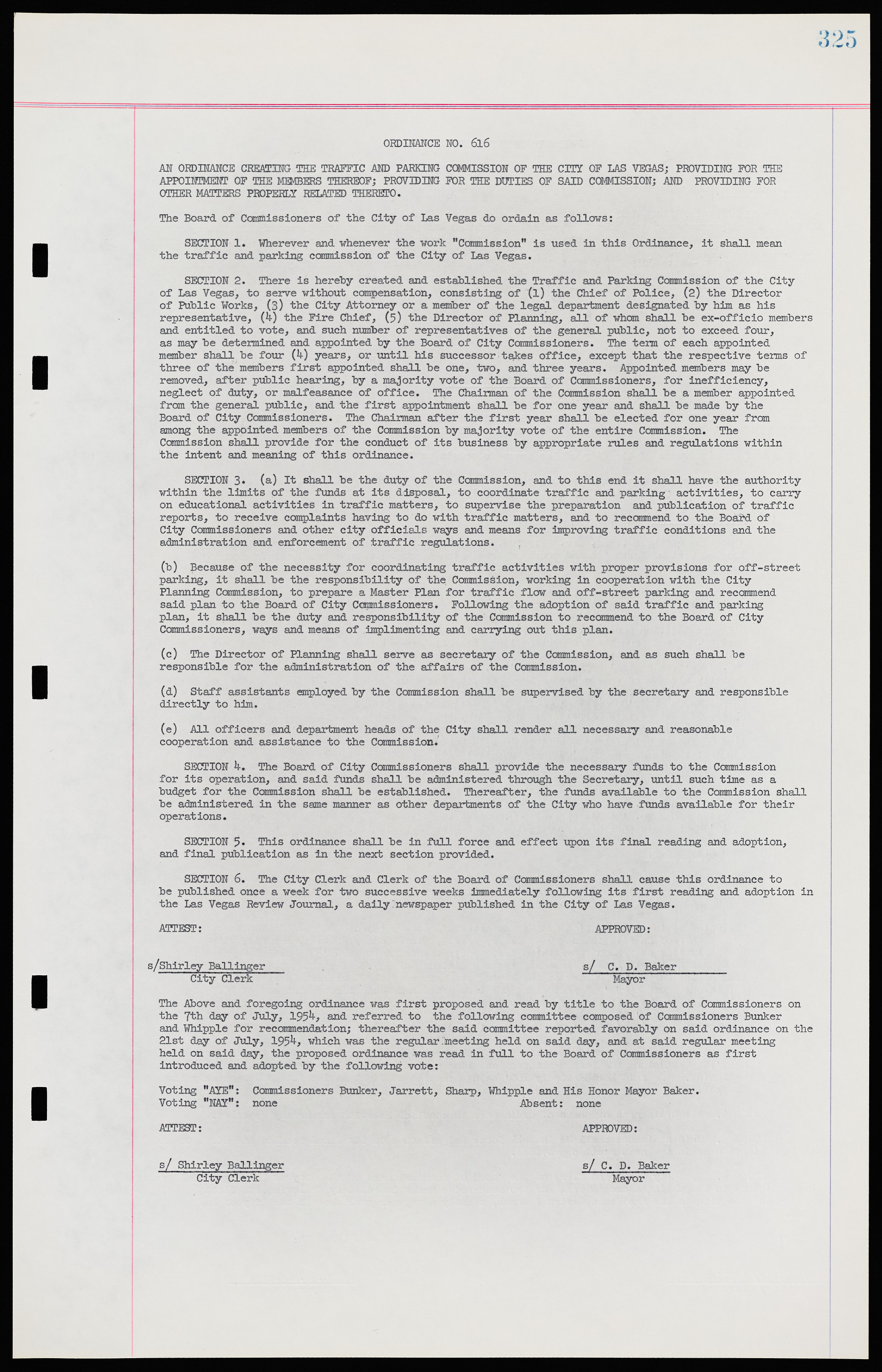 Las Vegas City Ordinances, November 13, 1950 to August 6, 1958, lvc000015-333