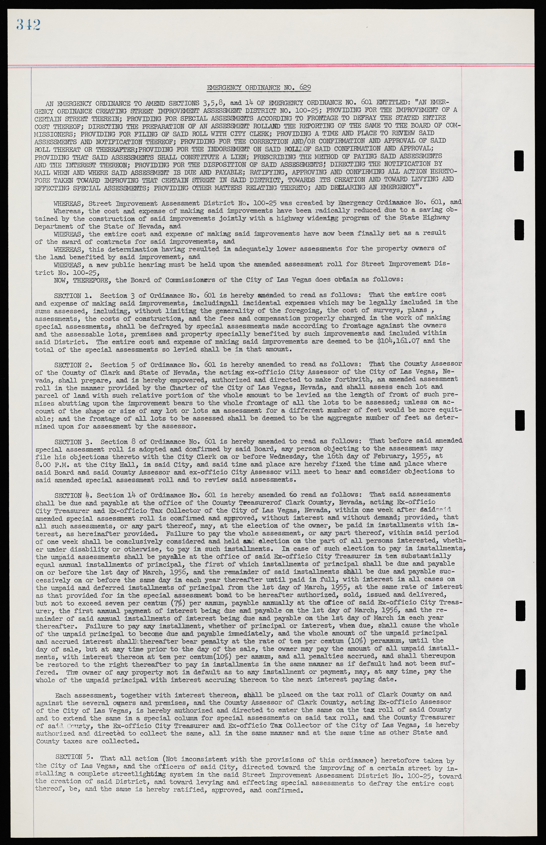 Las Vegas City Ordinances, November 13, 1950 to August 6, 1958, lvc000015-350