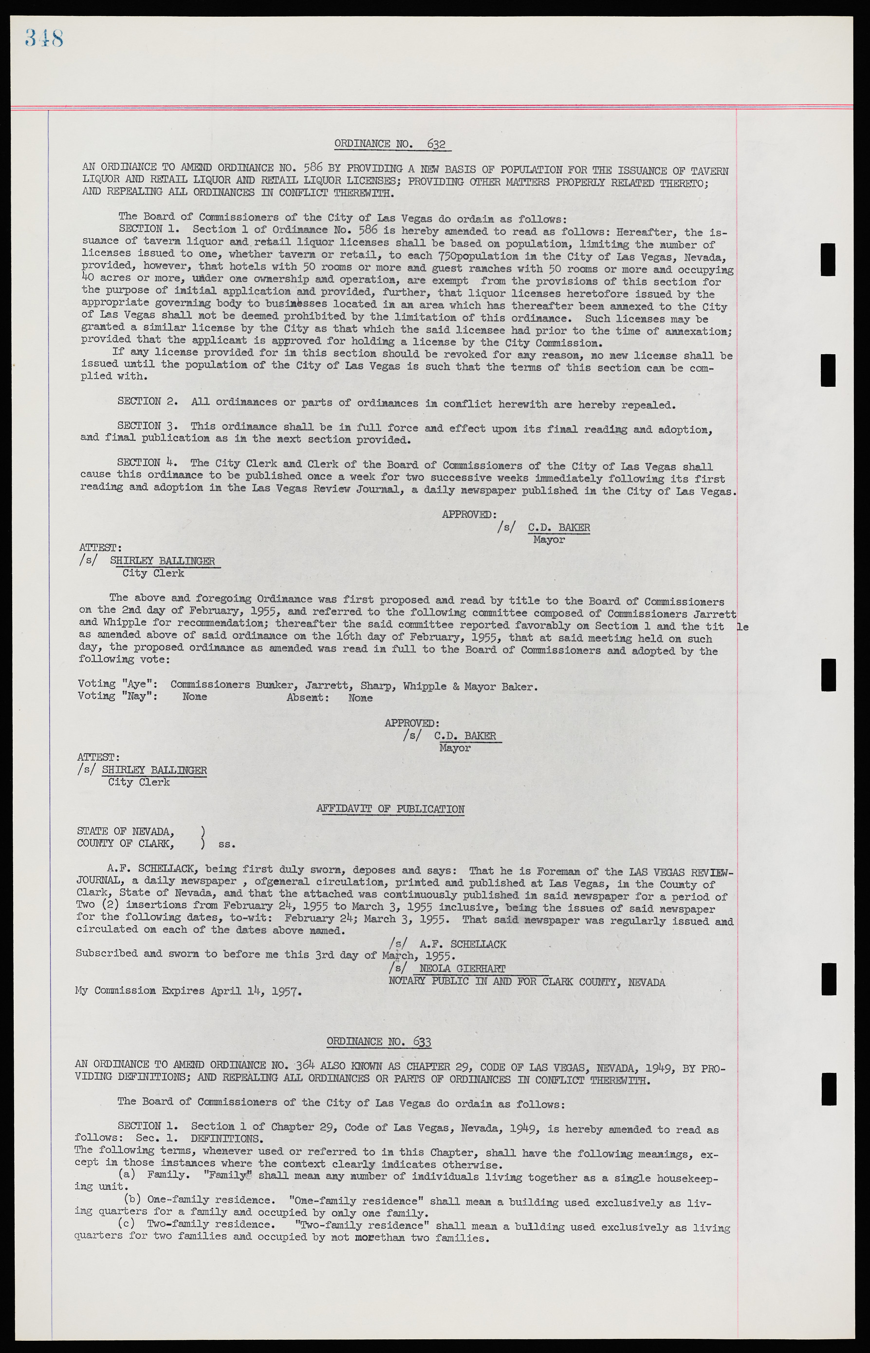 Las Vegas City Ordinances, November 13, 1950 to August 6, 1958, lvc000015-356