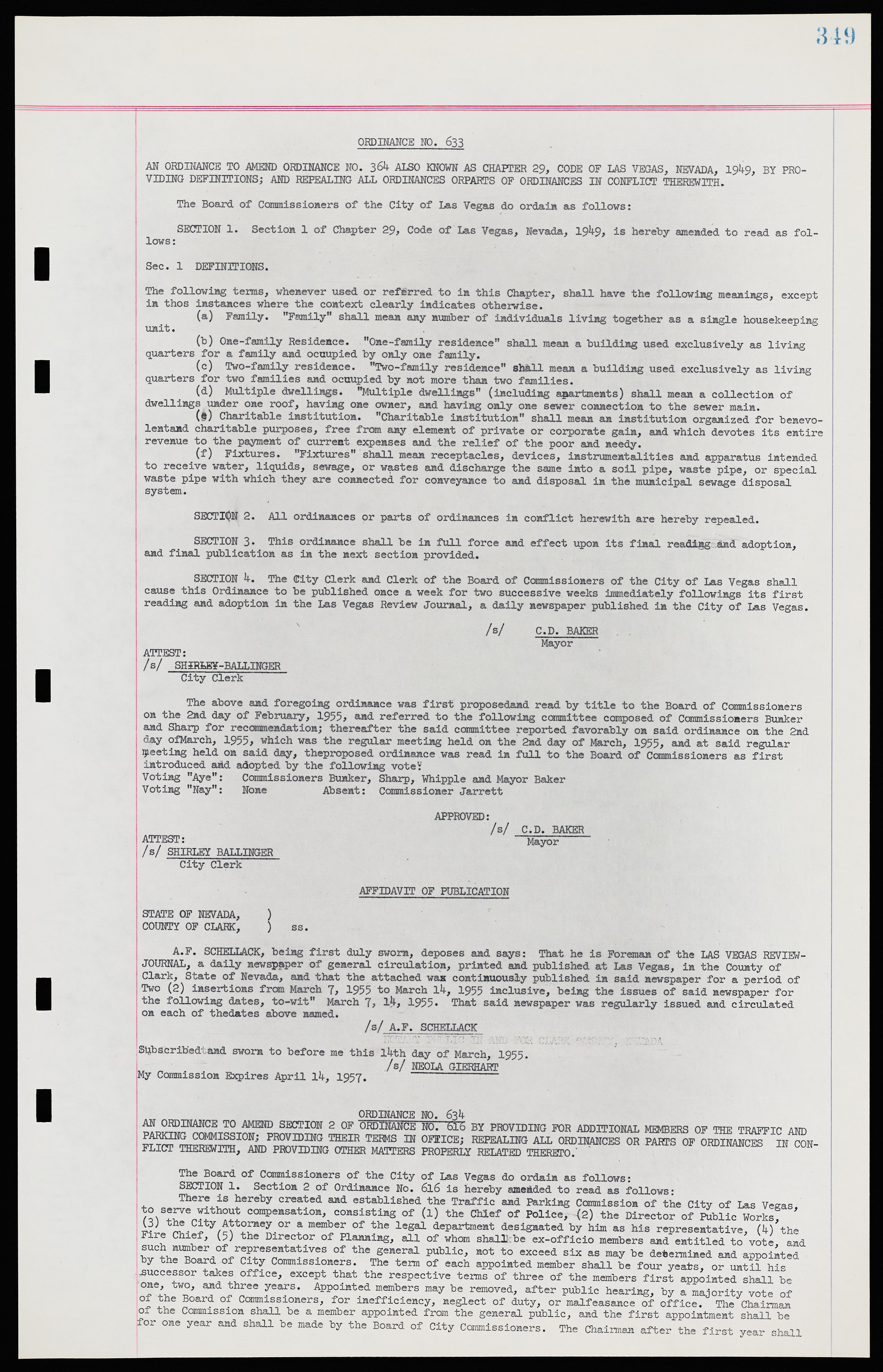 Las Vegas City Ordinances, November 13, 1950 to August 6, 1958, lvc000015-357