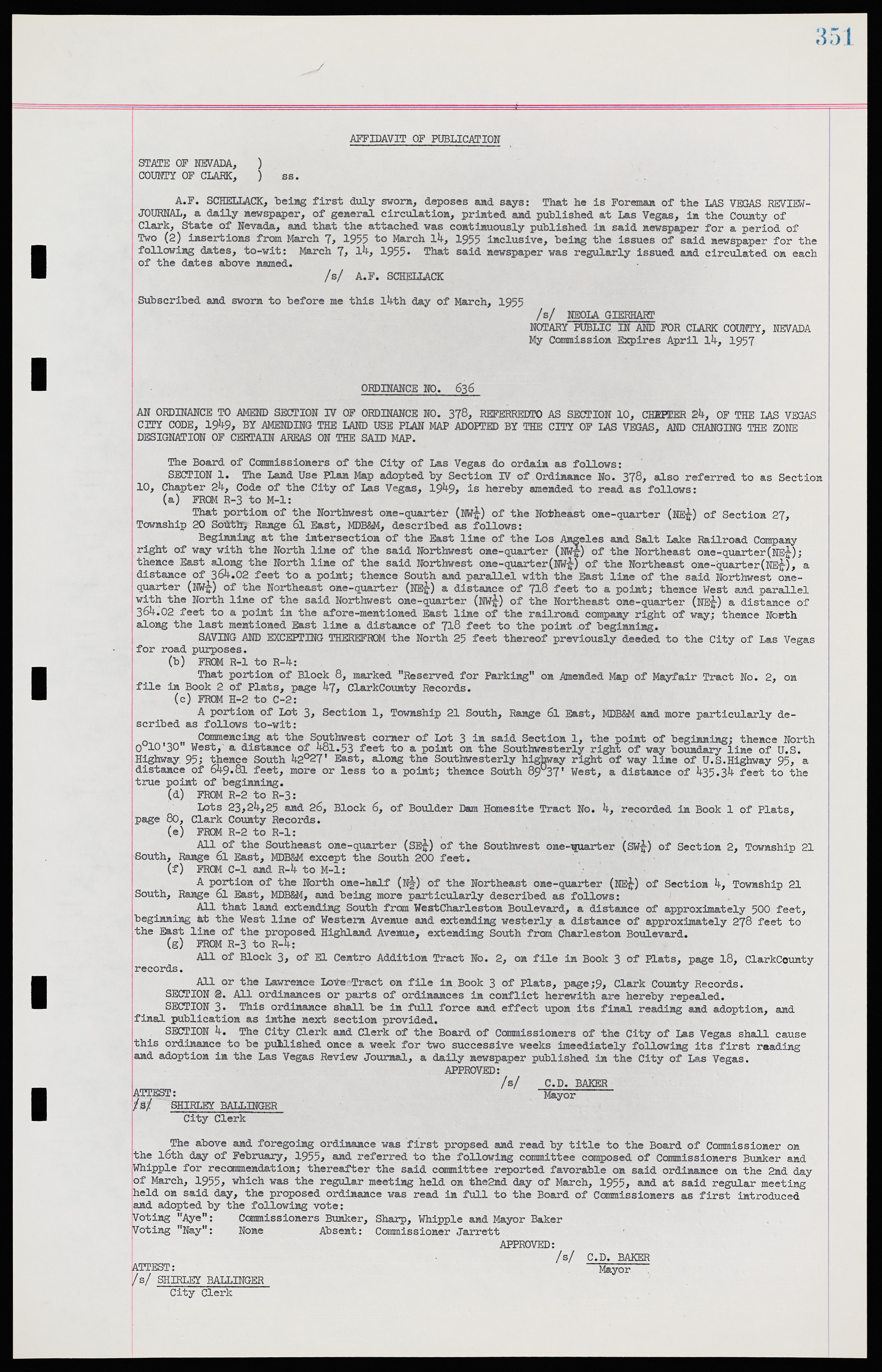 Las Vegas City Ordinances, November 13, 1950 to August 6, 1958, lvc000015-359