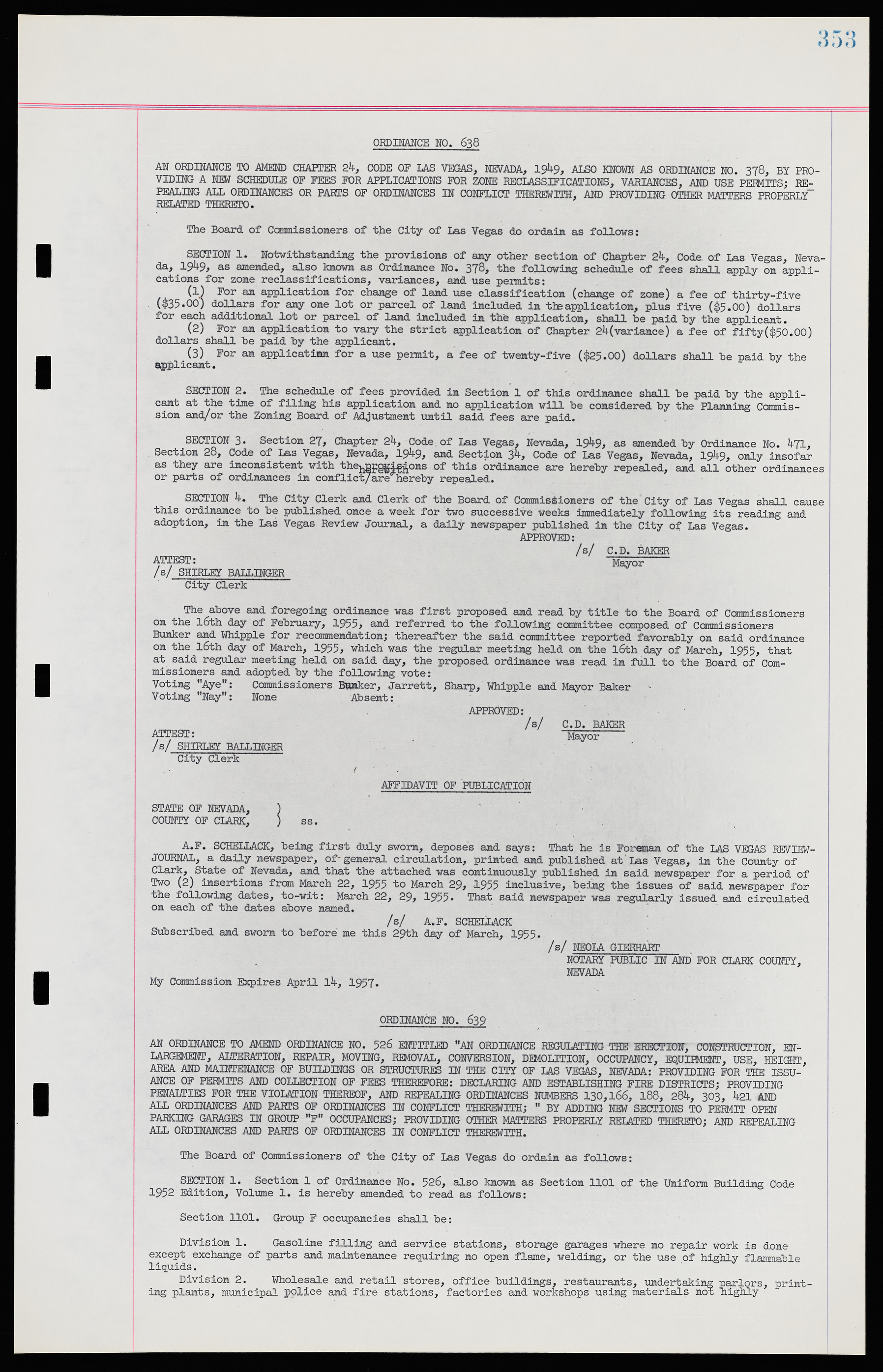 Las Vegas City Ordinances, November 13, 1950 to August 6, 1958, lvc000015-361