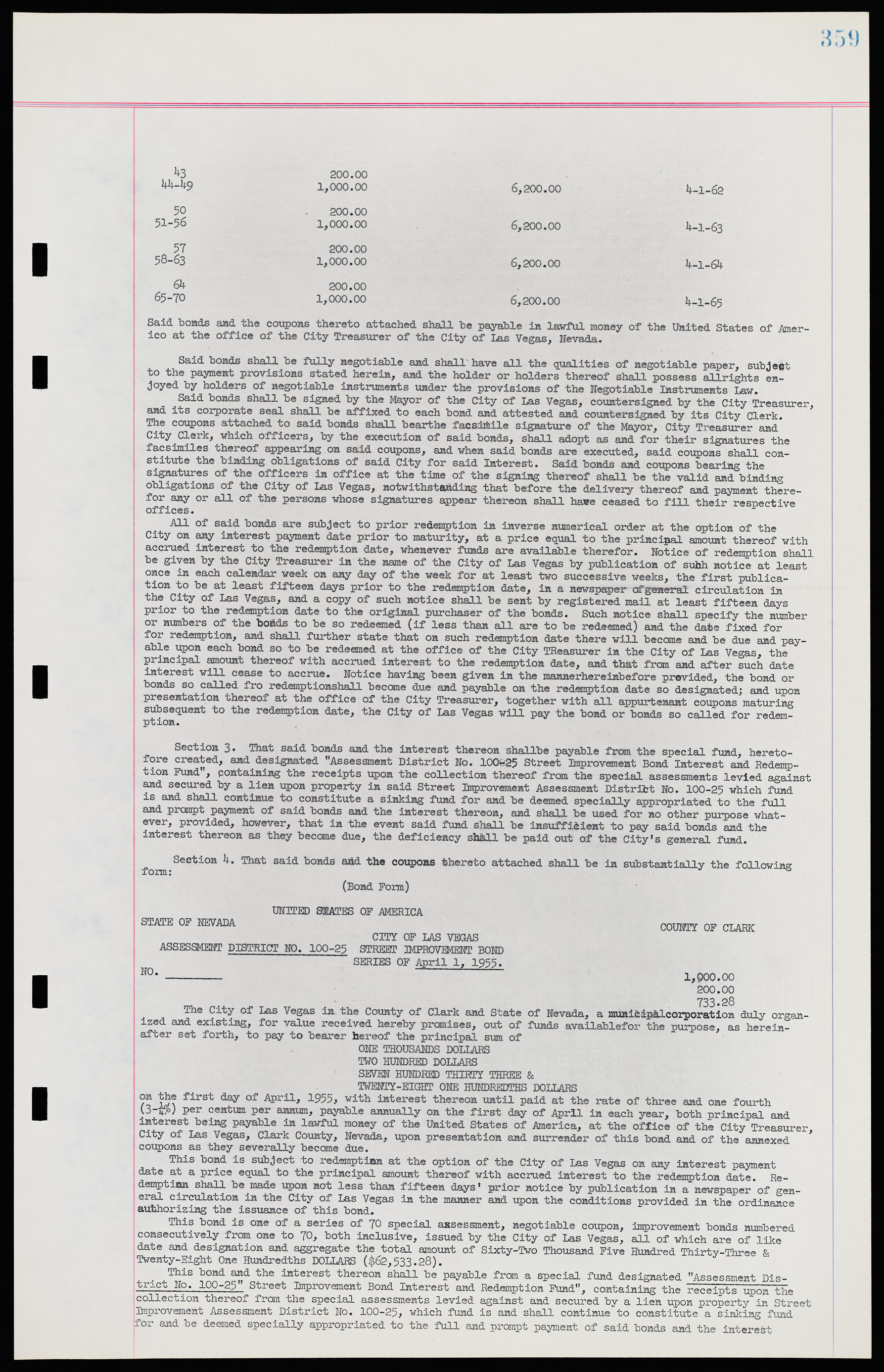 Las Vegas City Ordinances, November 13, 1950 to August 6, 1958, lvc000015-367