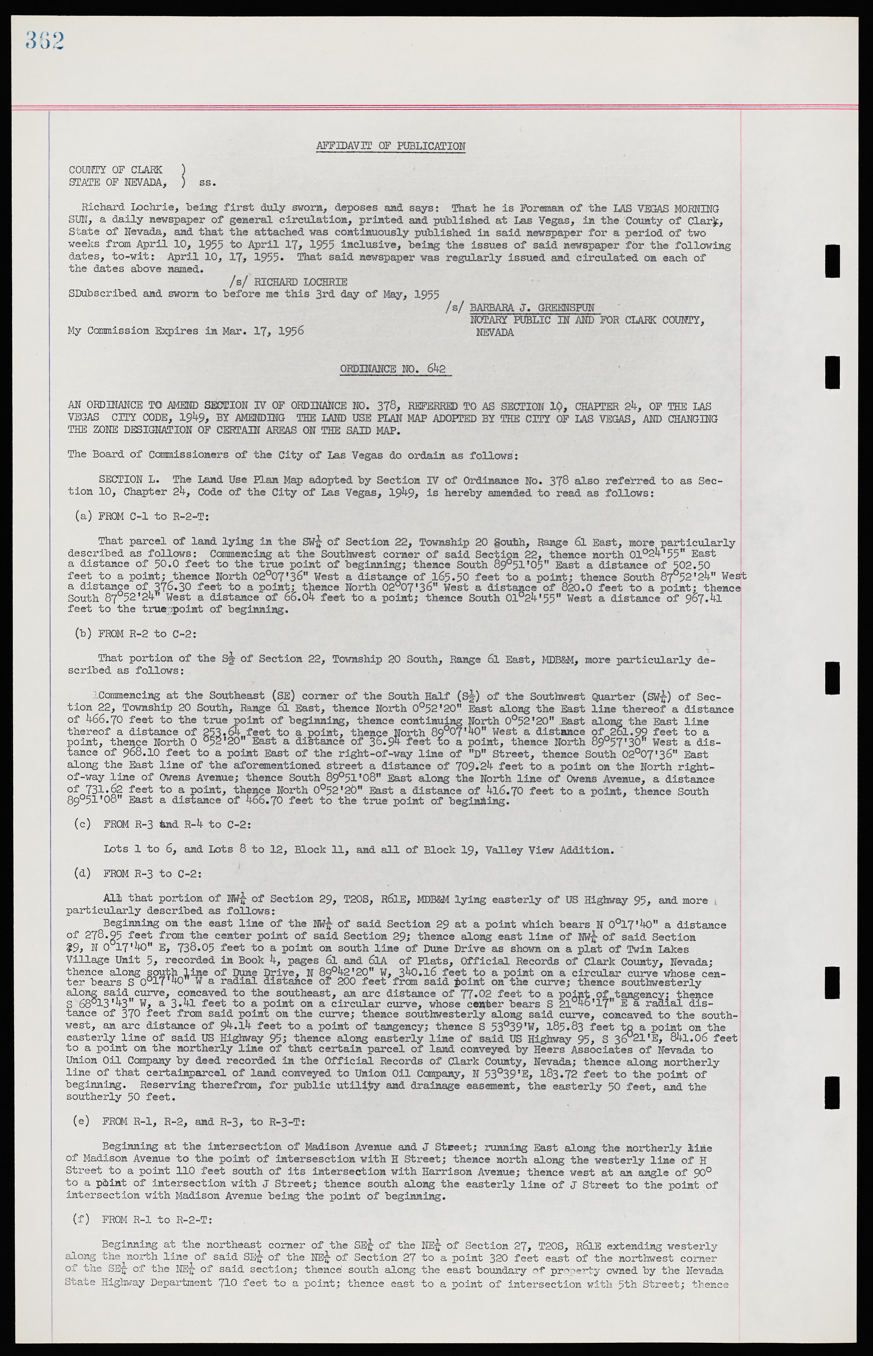 Las Vegas City Ordinances, November 13, 1950 to August 6, 1958, lvc000015-370