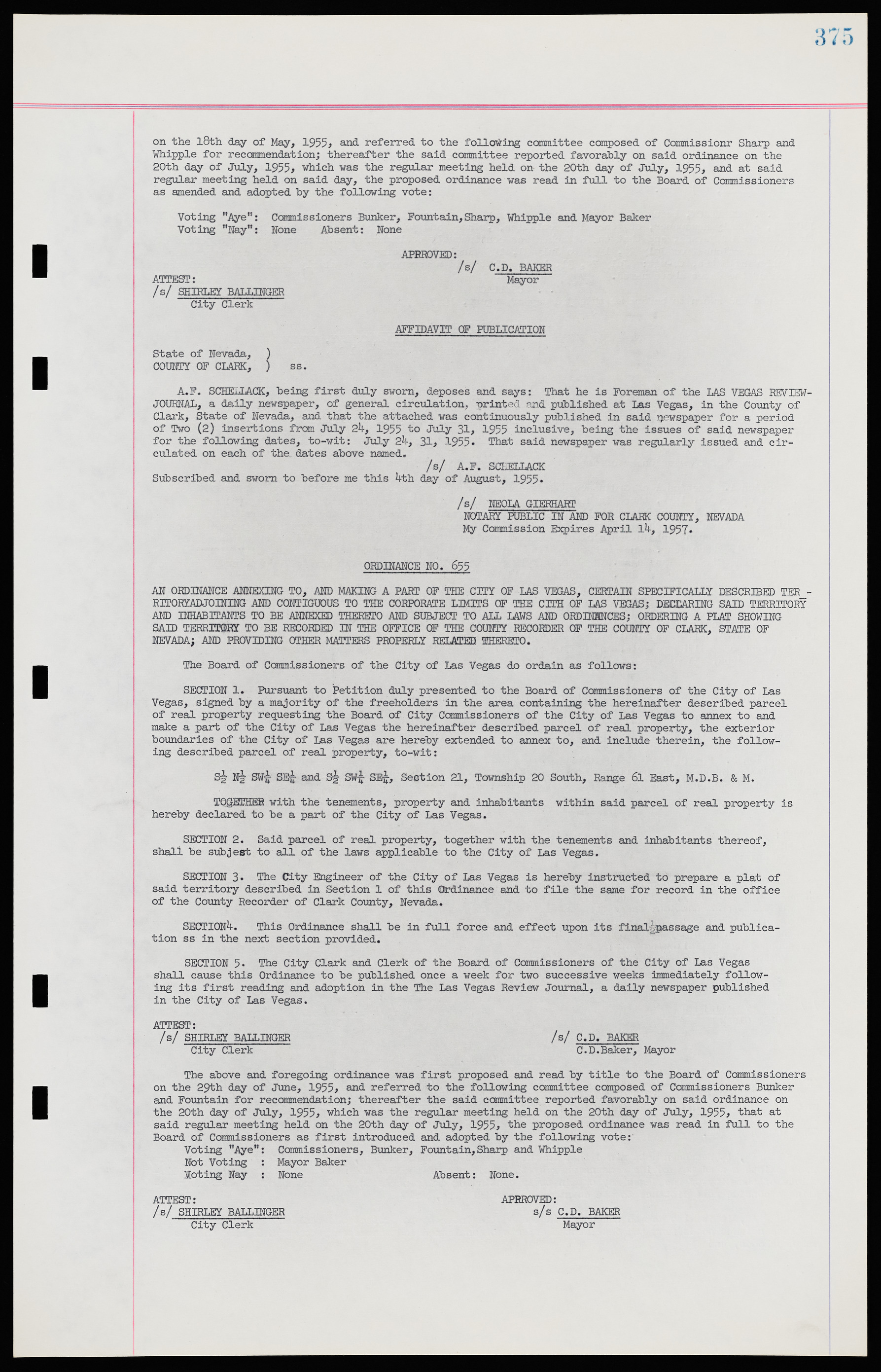 Las Vegas City Ordinances, November 13, 1950 to August 6, 1958, lvc000015-383