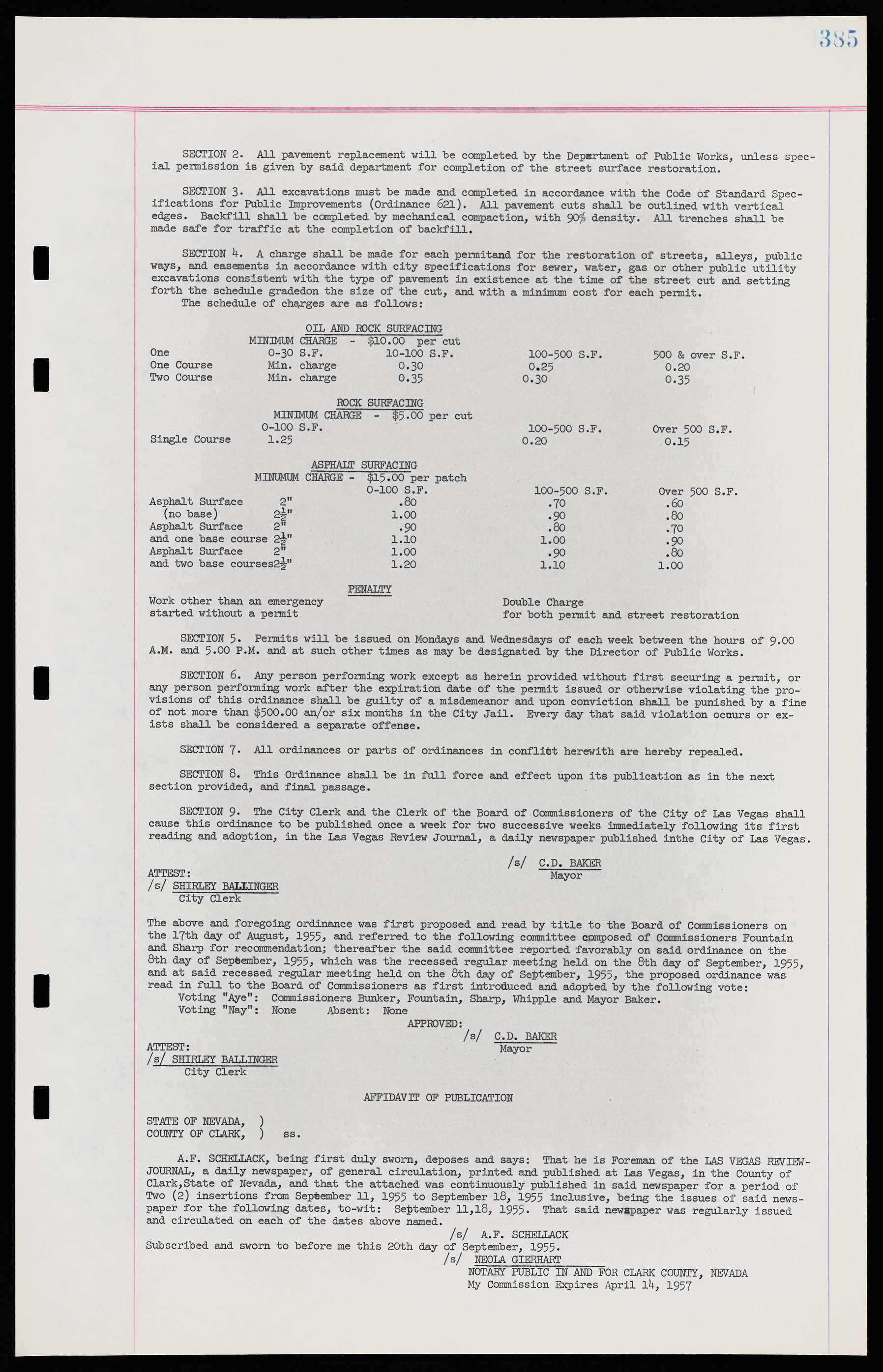 Las Vegas City Ordinances, November 13, 1950 to August 6, 1958, lvc000015-393