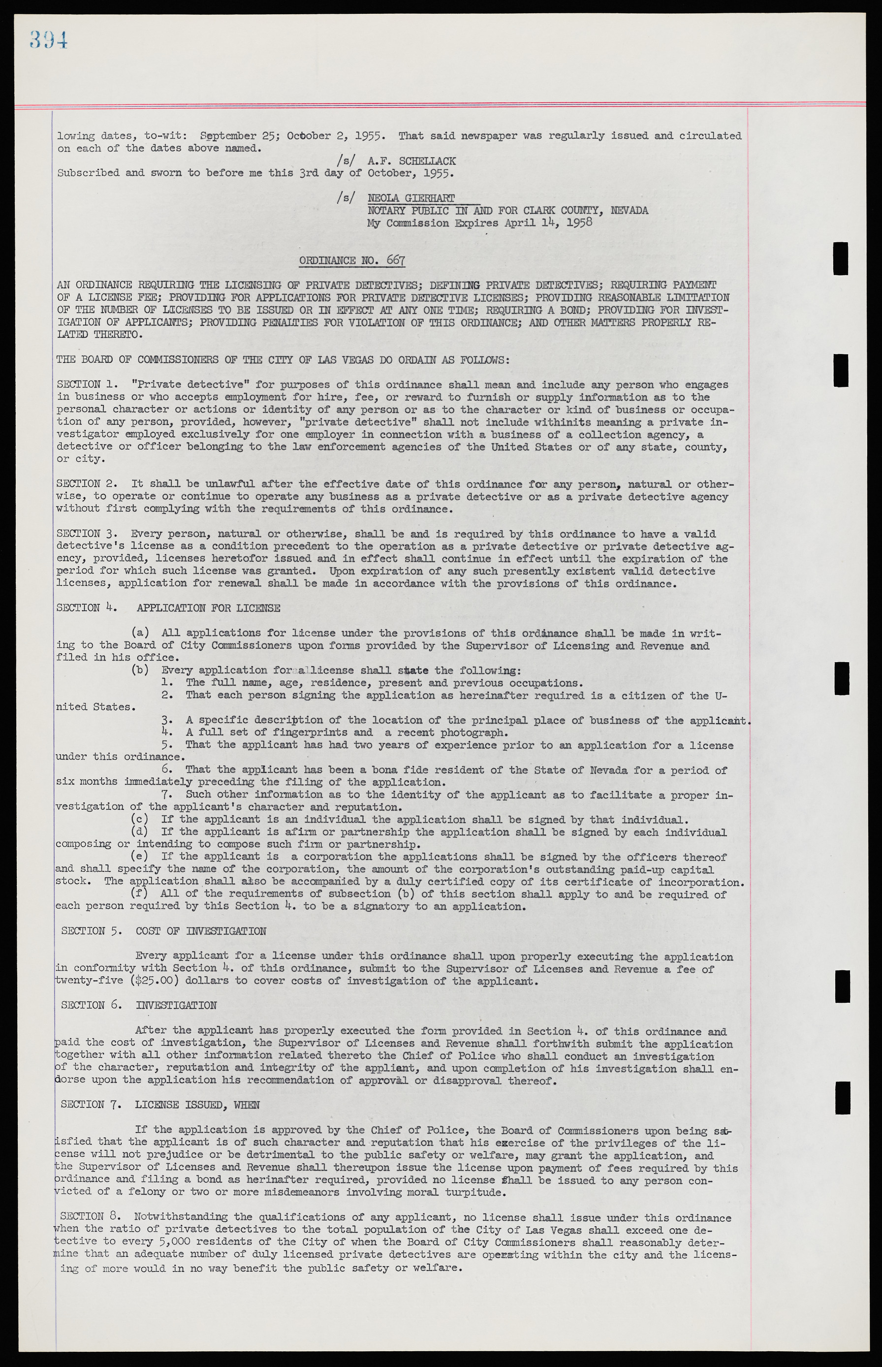 Las Vegas City Ordinances, November 13, 1950 to August 6, 1958, lvc000015-402