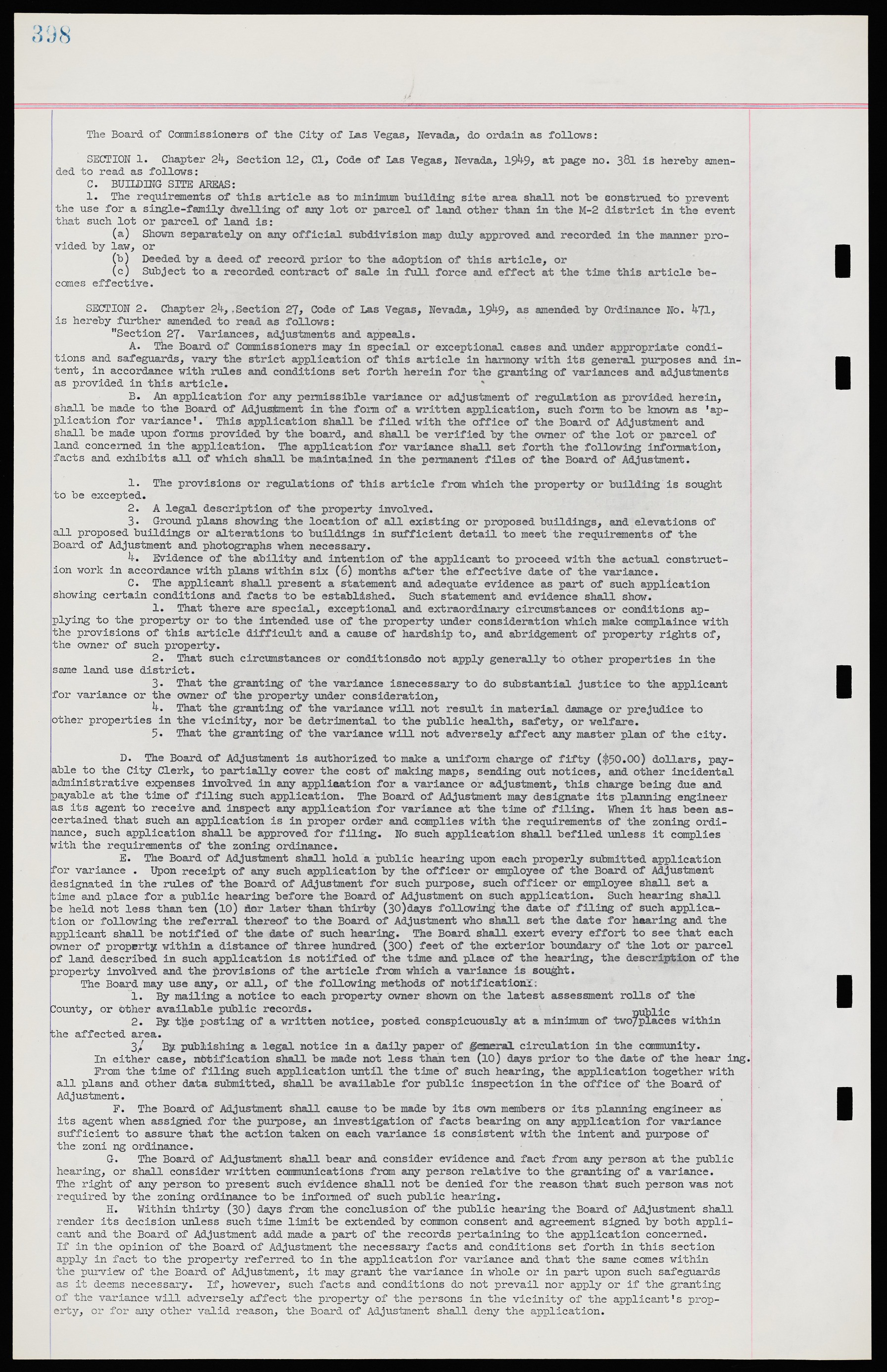 Las Vegas City Ordinances, November 13, 1950 to August 6, 1958, lvc000015-406