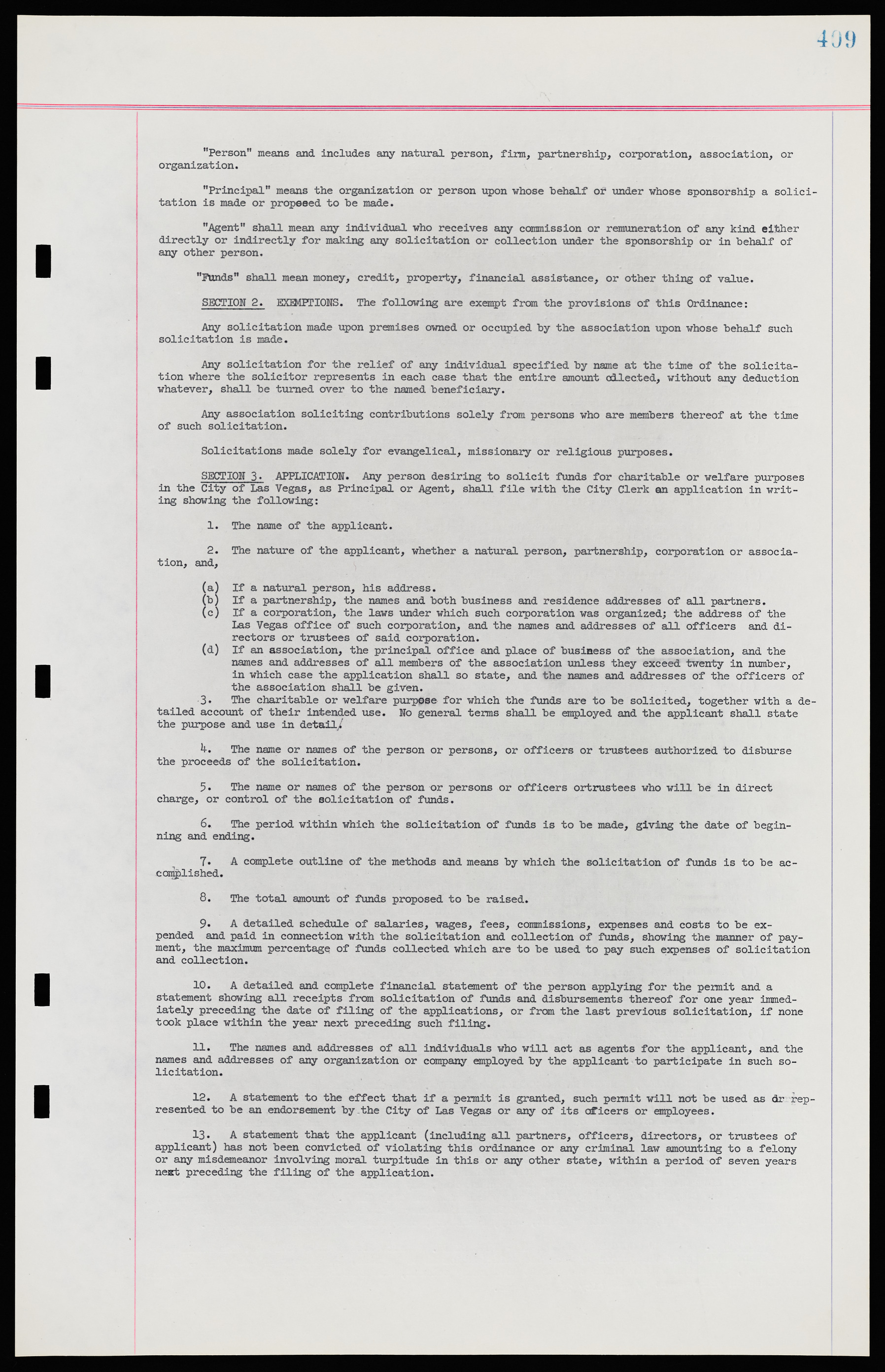 Las Vegas City Ordinances, November 13, 1950 to August 6, 1958, lvc000015-417