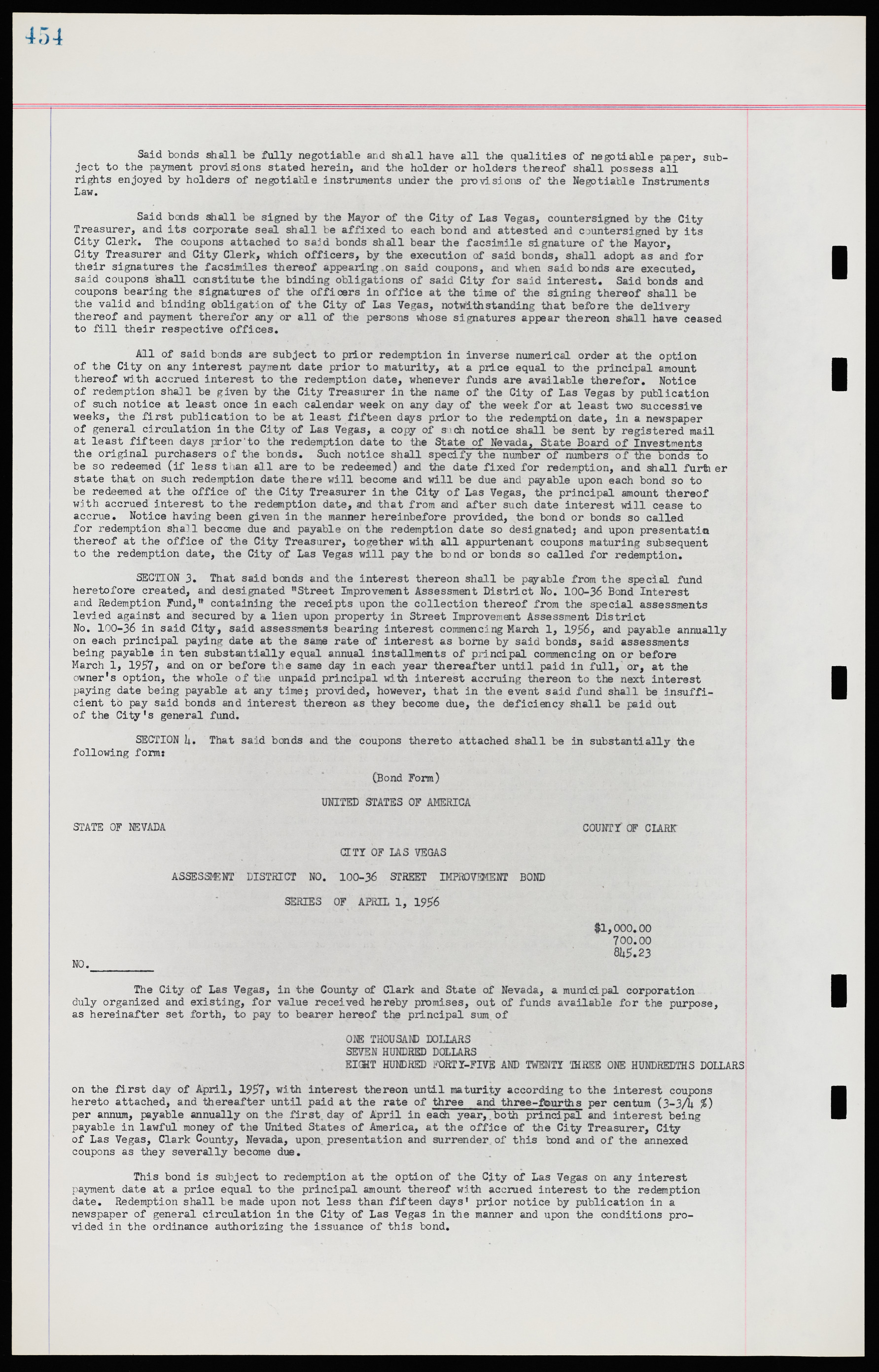 Las Vegas City Ordinances, November 13, 1950 to August 6, 1958, lvc000015-462