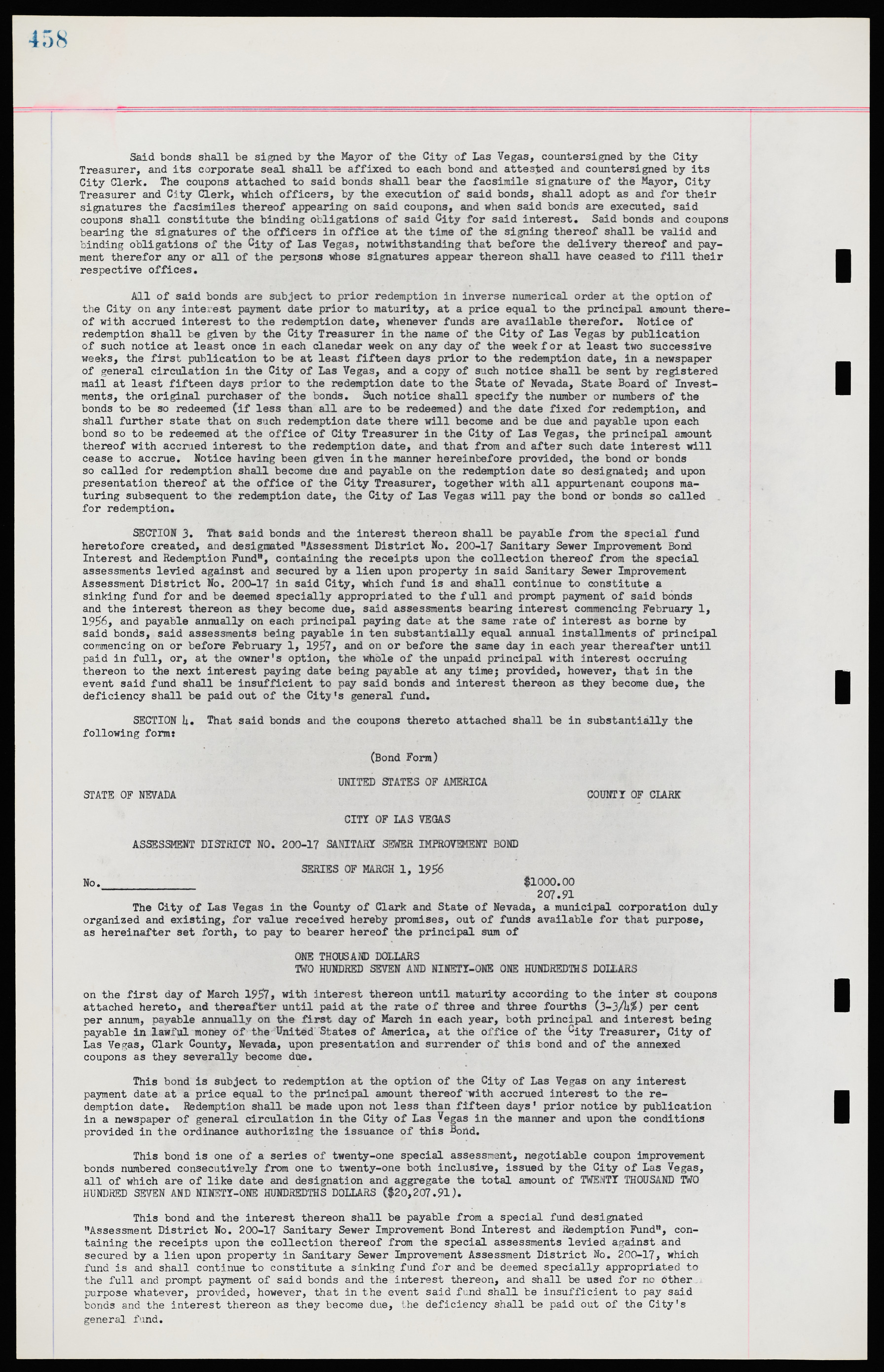 Las Vegas City Ordinances, November 13, 1950 to August 6, 1958, lvc000015-466