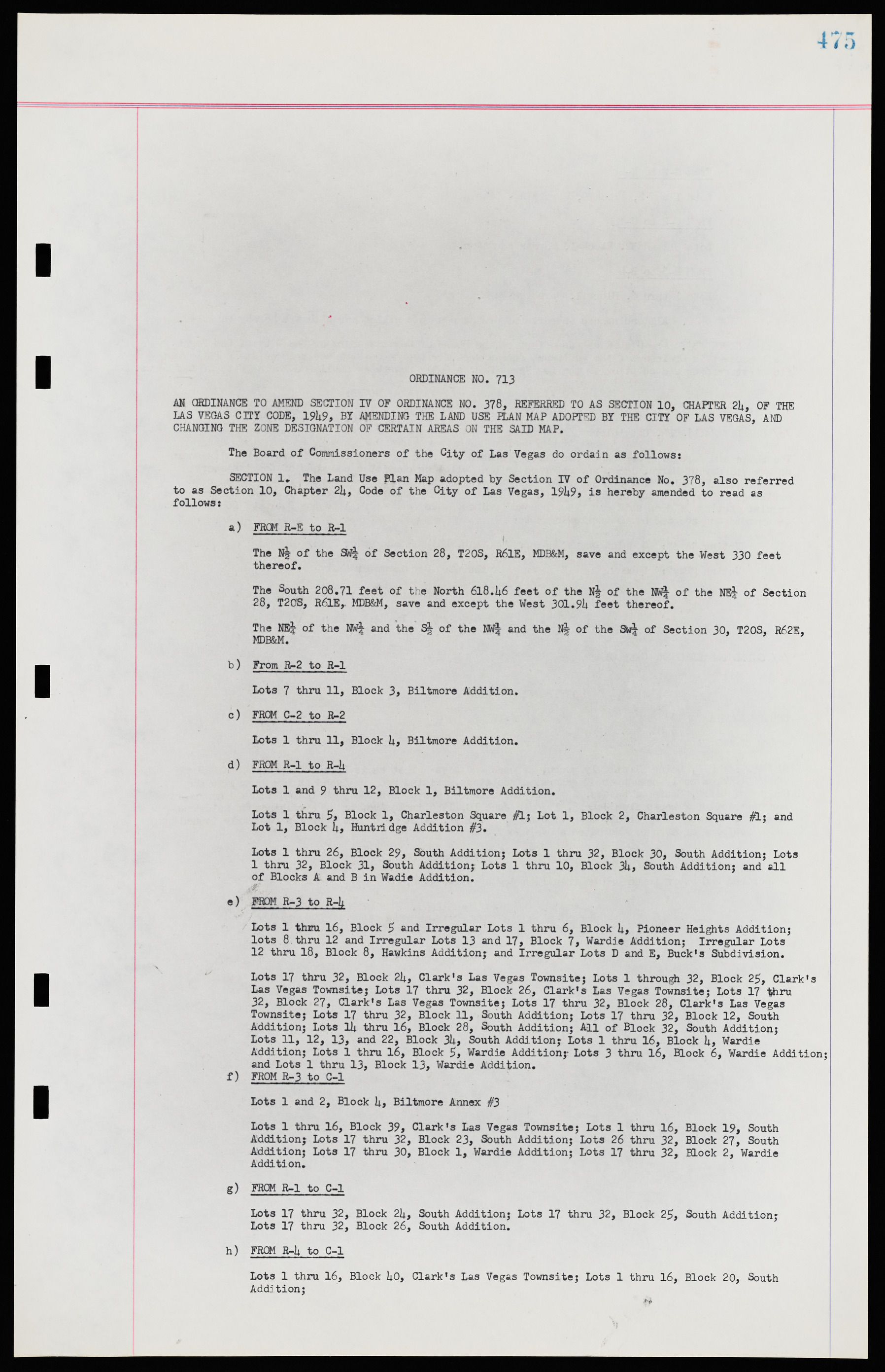 Las Vegas City Ordinances, November 13, 1950 to August 6, 1958, lvc000015-483