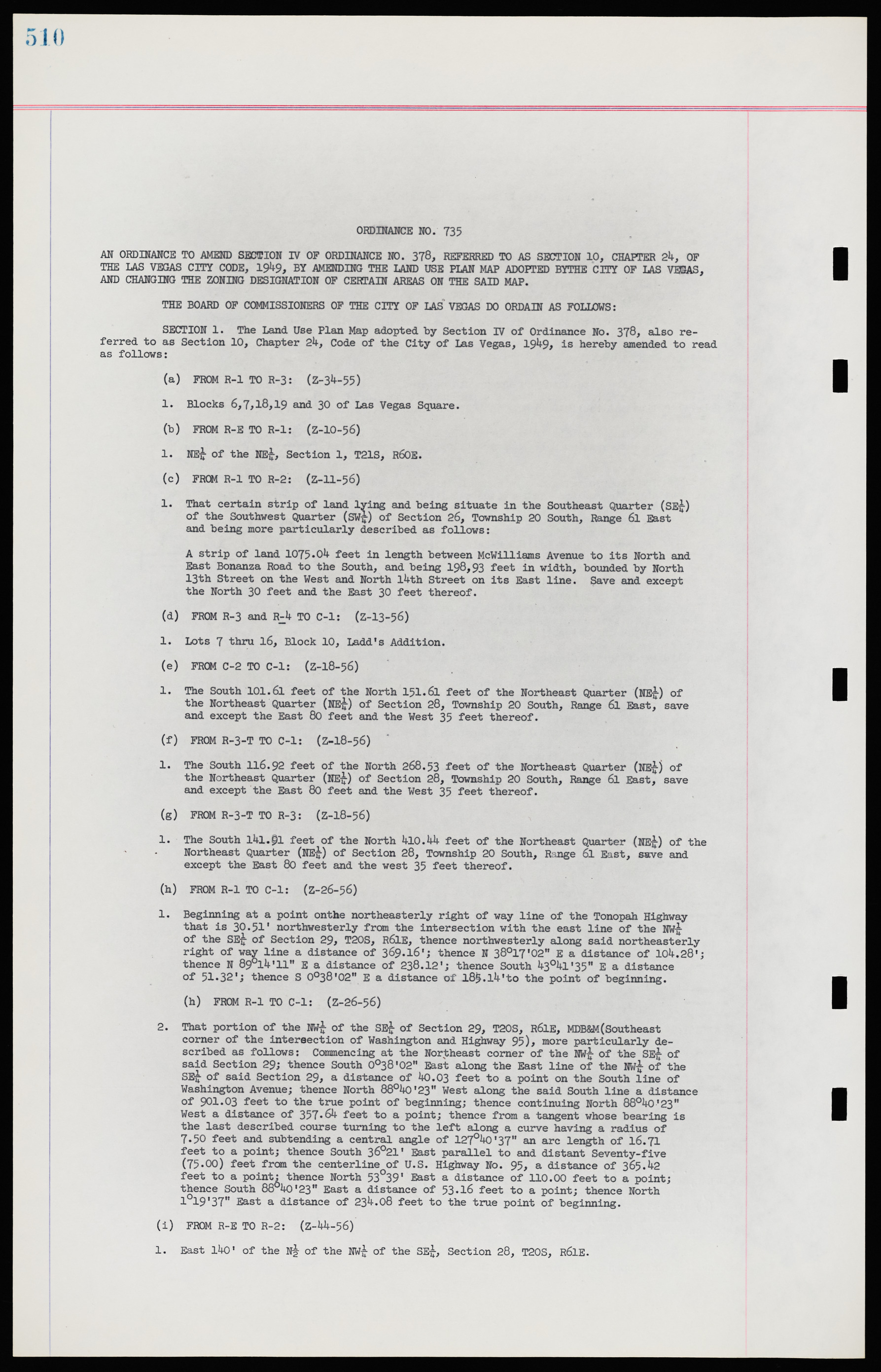 Las Vegas City Ordinances, November 13, 1950 to August 6, 1958, lvc000015-518