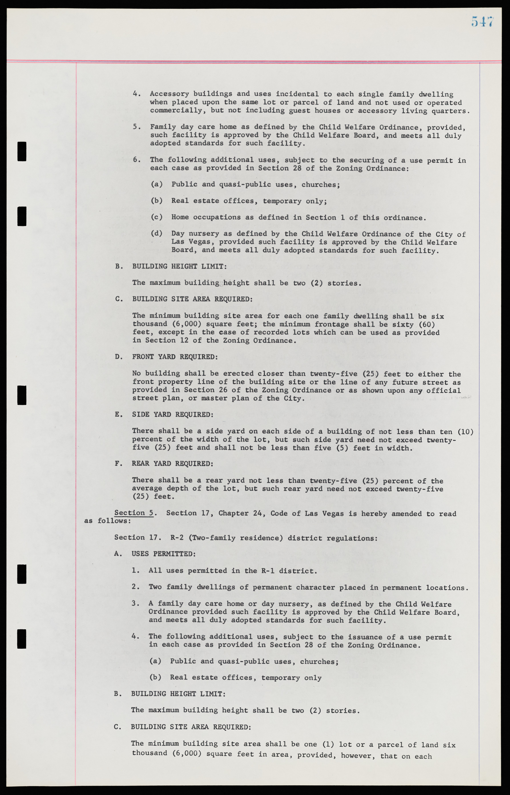 Las Vegas City Ordinances, November 13, 1950 to August 6, 1958, lvc000015-555