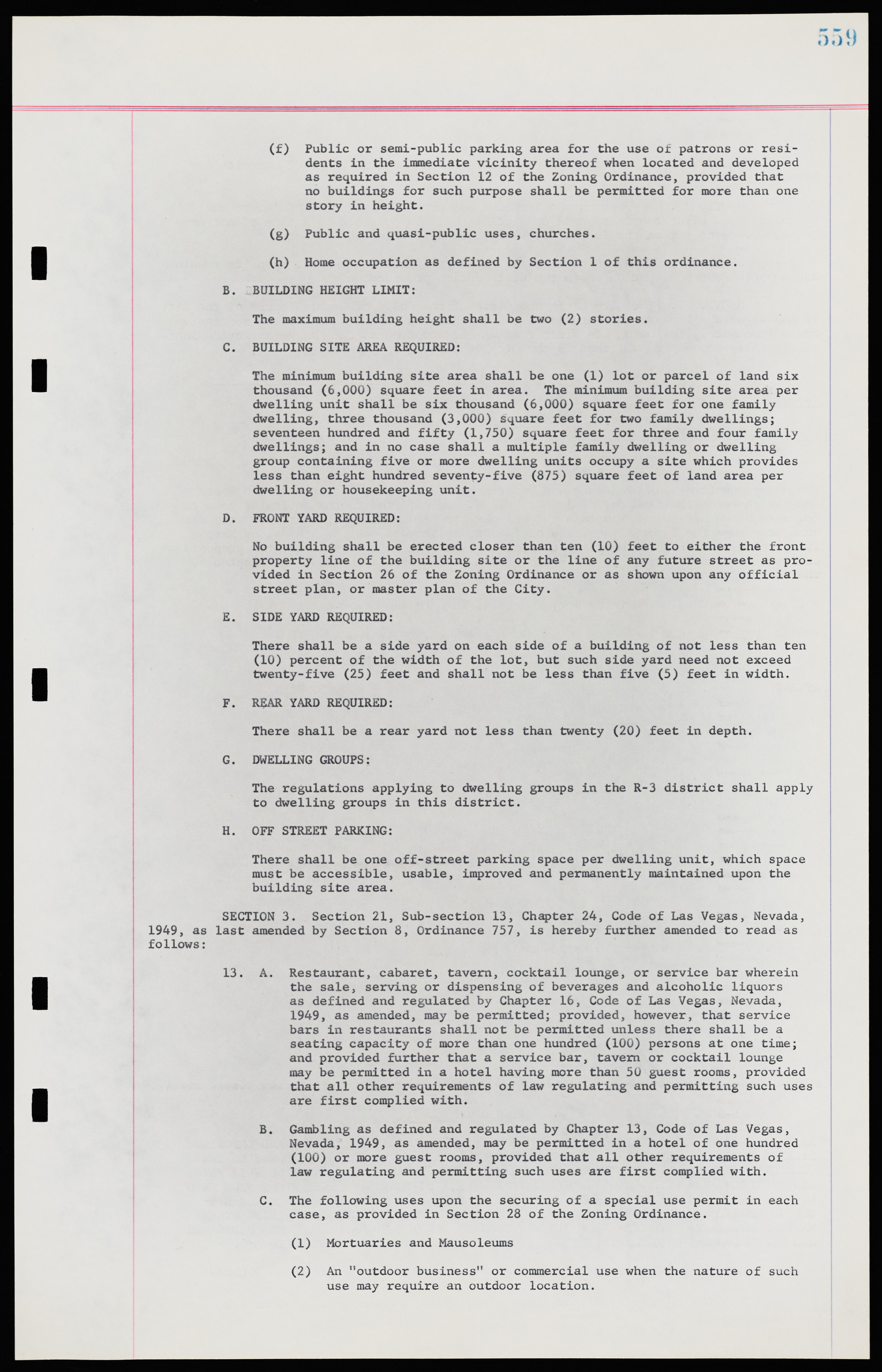 Las Vegas City Ordinances, November 13, 1950 to August 6, 1958, lvc000015-567