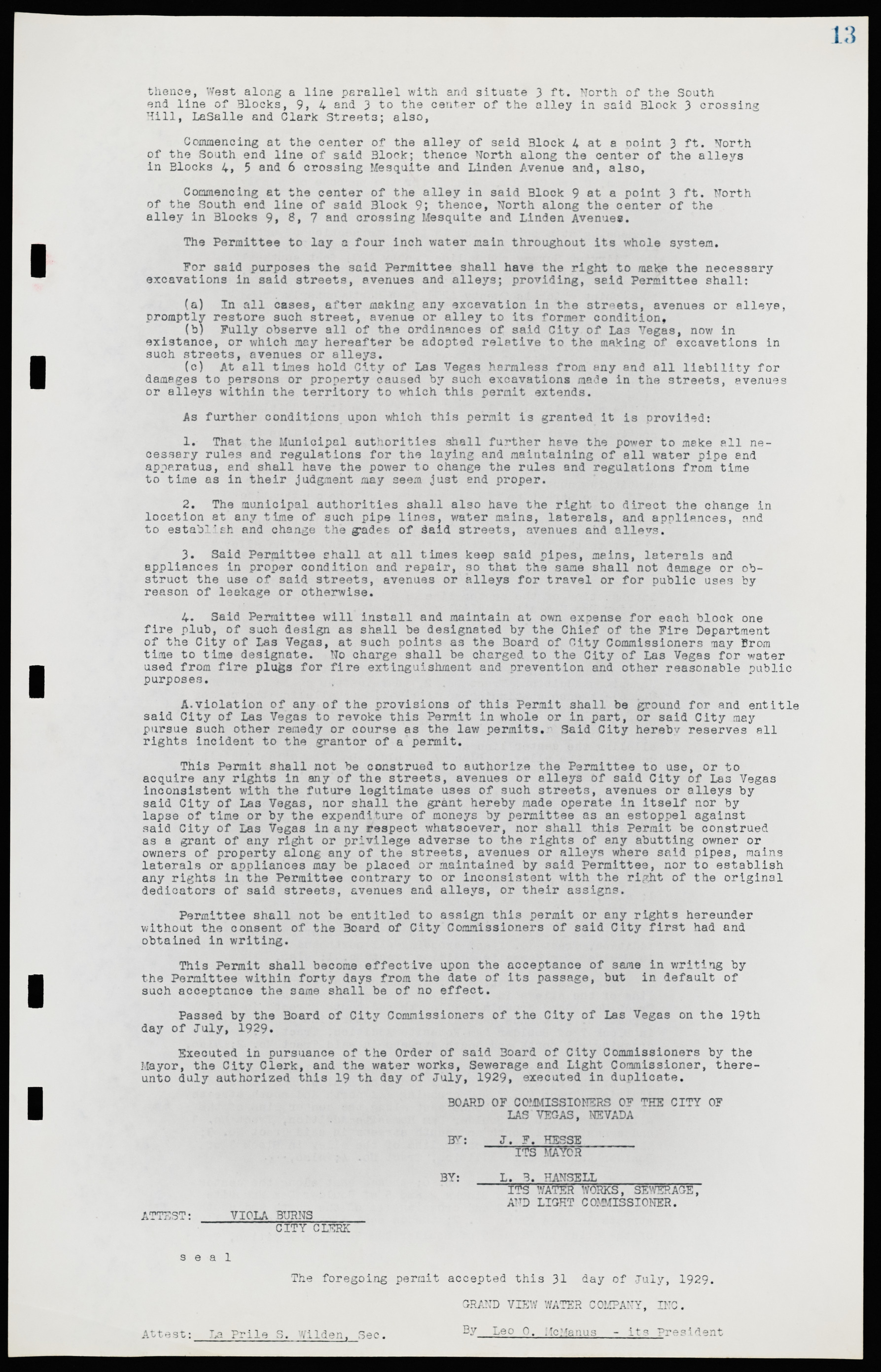 Las Vegas City Commission Legal Documents, February 29, 1944 to February 21, 1945, lvc000016-21