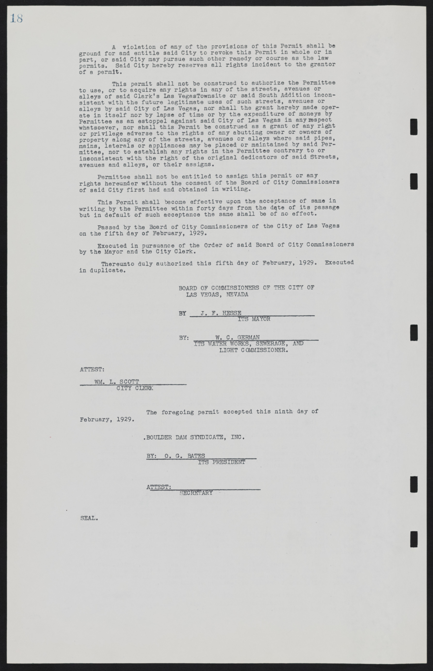 Las Vegas City Commission Legal Documents, February 29, 1944 to February 21, 1945, lvc000016-26