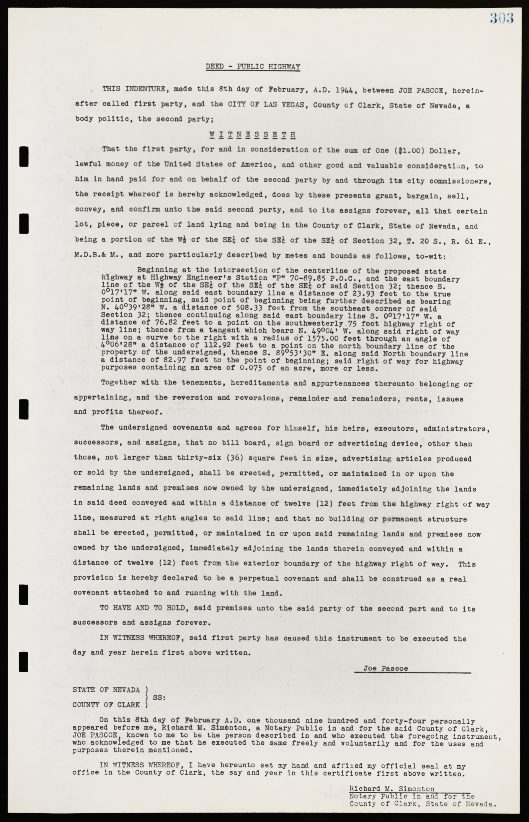 Las Vegas City Commission Legal Documents, February 29, 1944 to February 21, 1945, lvc000016-66