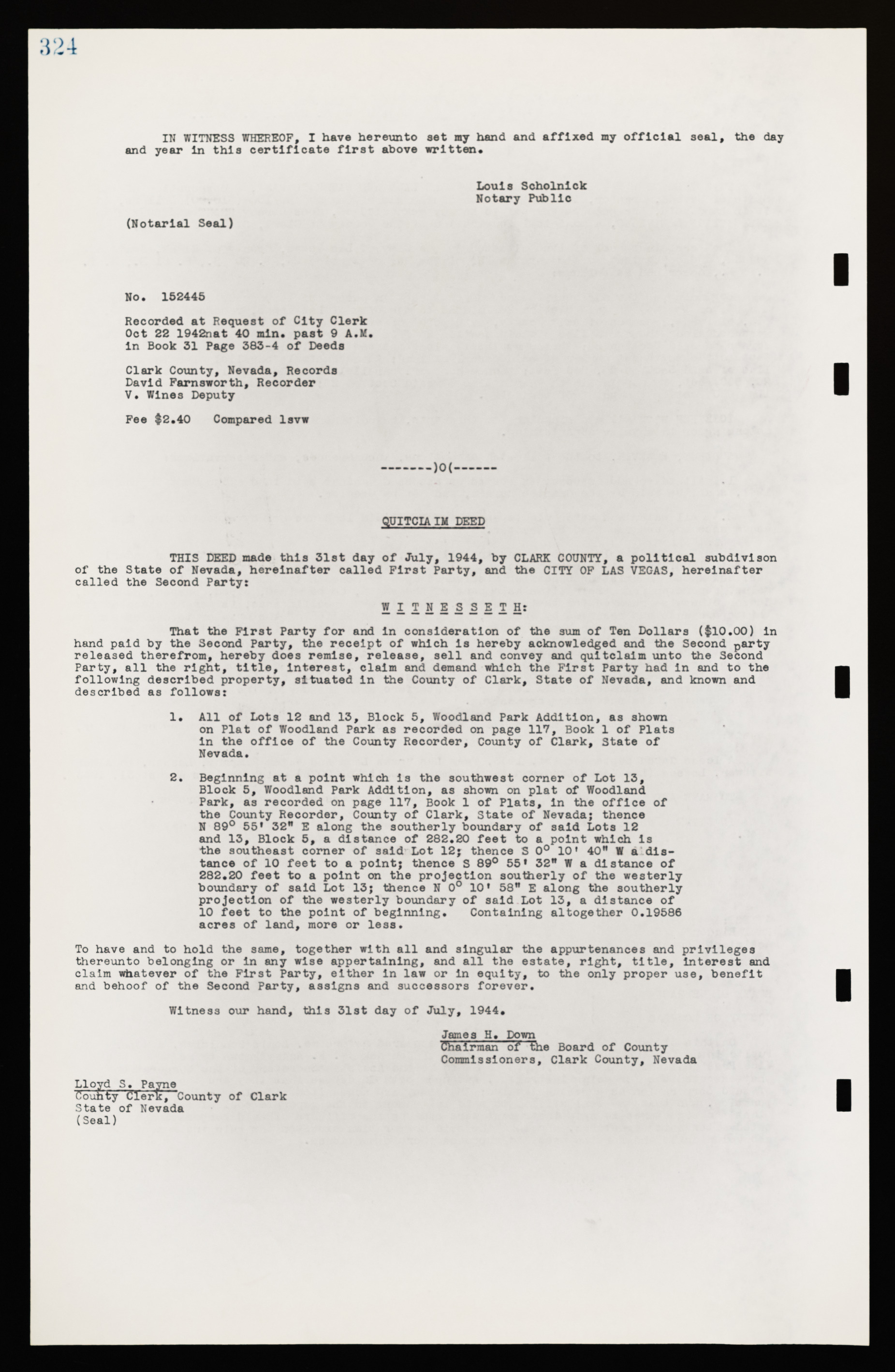 Las Vegas City Commission Legal Documents, February 29, 1944 to February 21, 1945, lvc000016-87