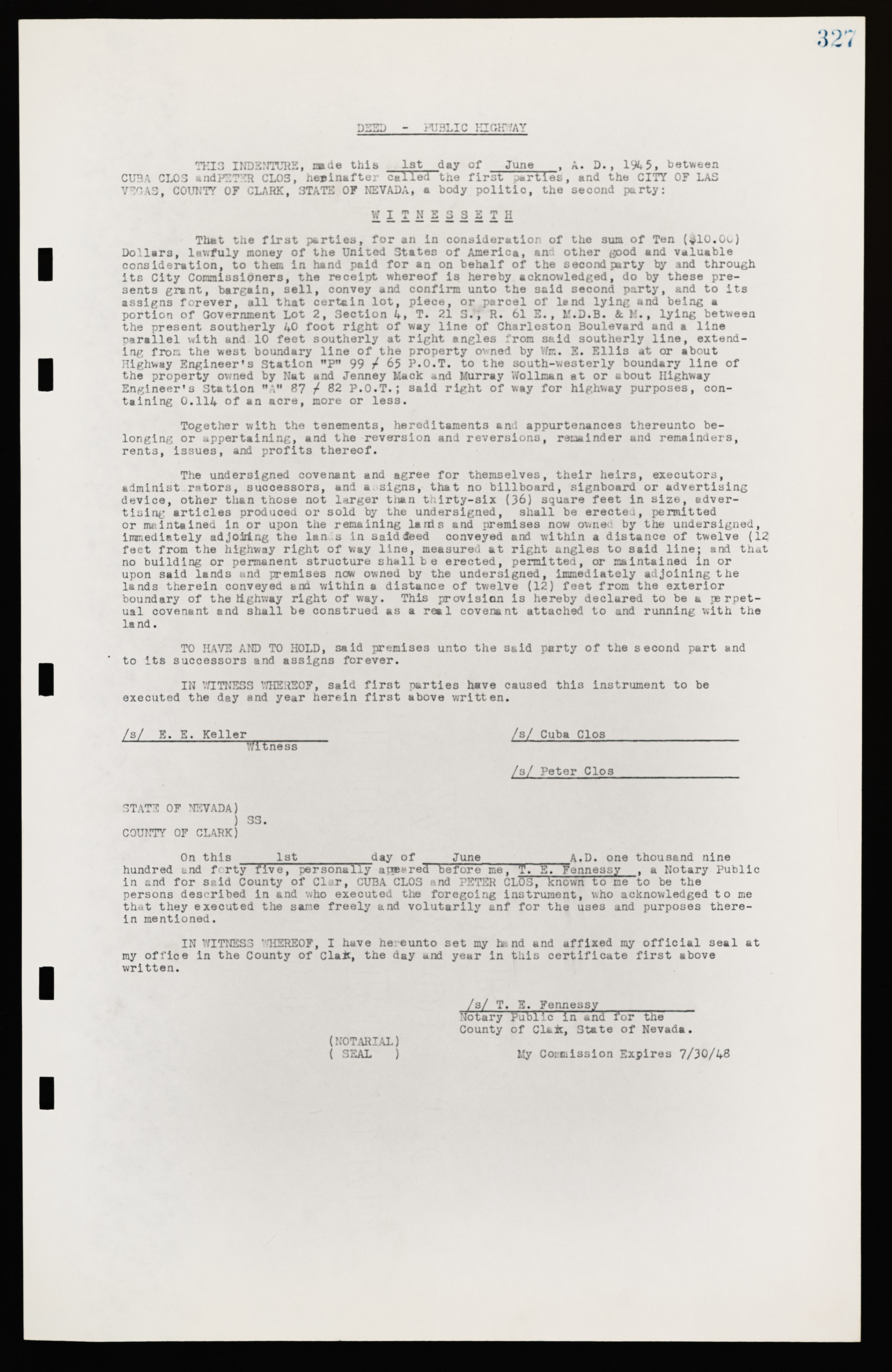 Las Vegas City Commission Legal Documents, February 29, 1944 to February 21, 1945, lvc000016-90