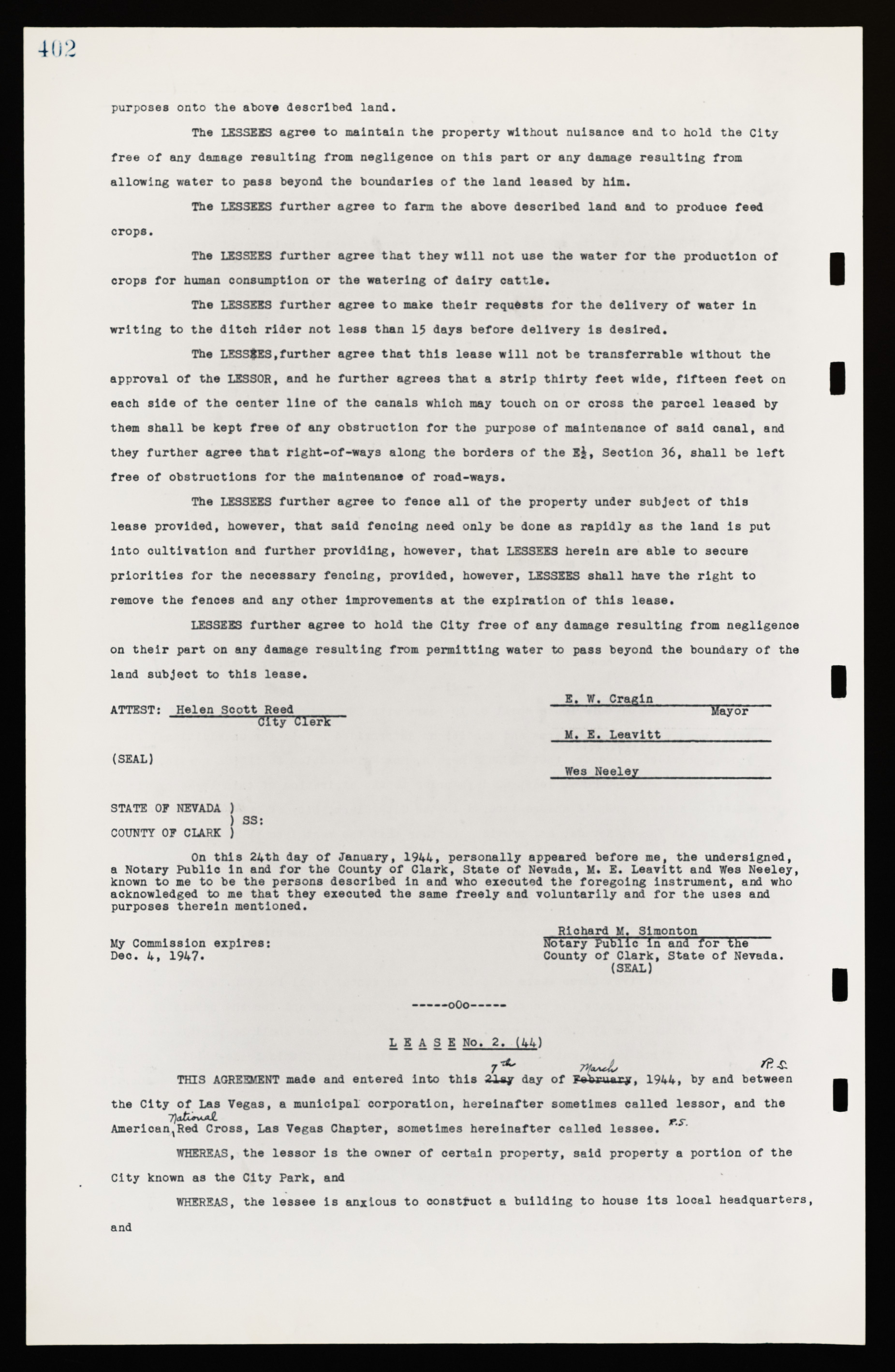 Las Vegas City Commission Legal Documents, February 29, 1944 to February 21, 1945, lvc000016-95