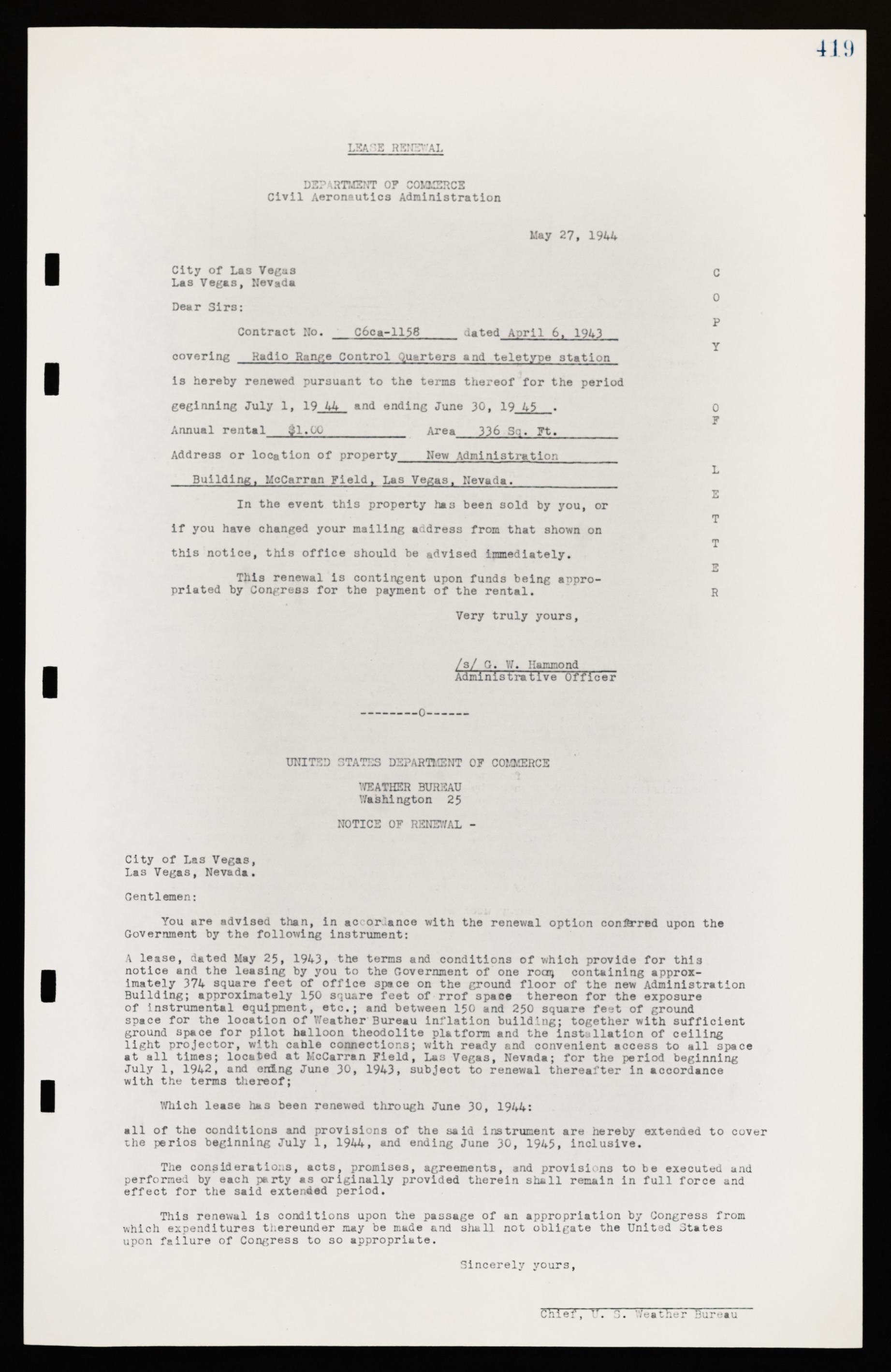 Las Vegas City Commission Legal Documents, February 29, 1944 to February 21, 1945, lvc000016-112