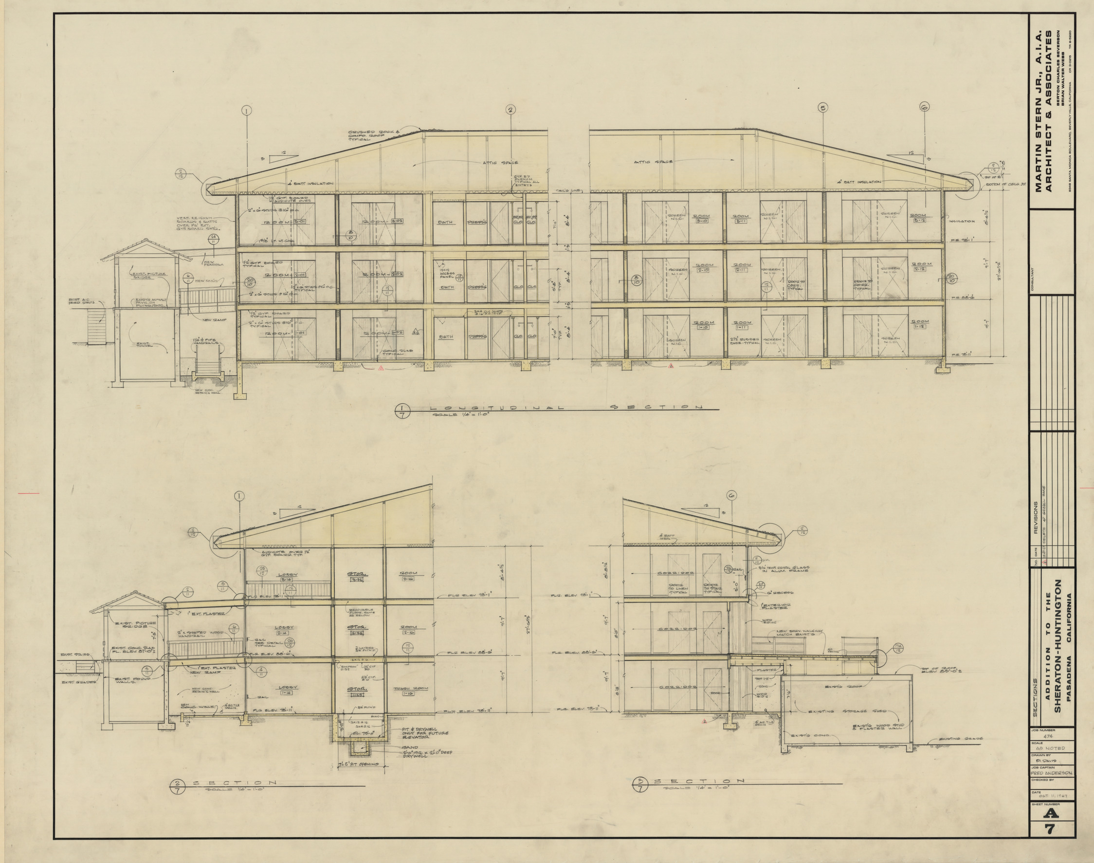 Huntington addition, architectural, electrical, mechanical, and plumbing: architectural drawings, image 007