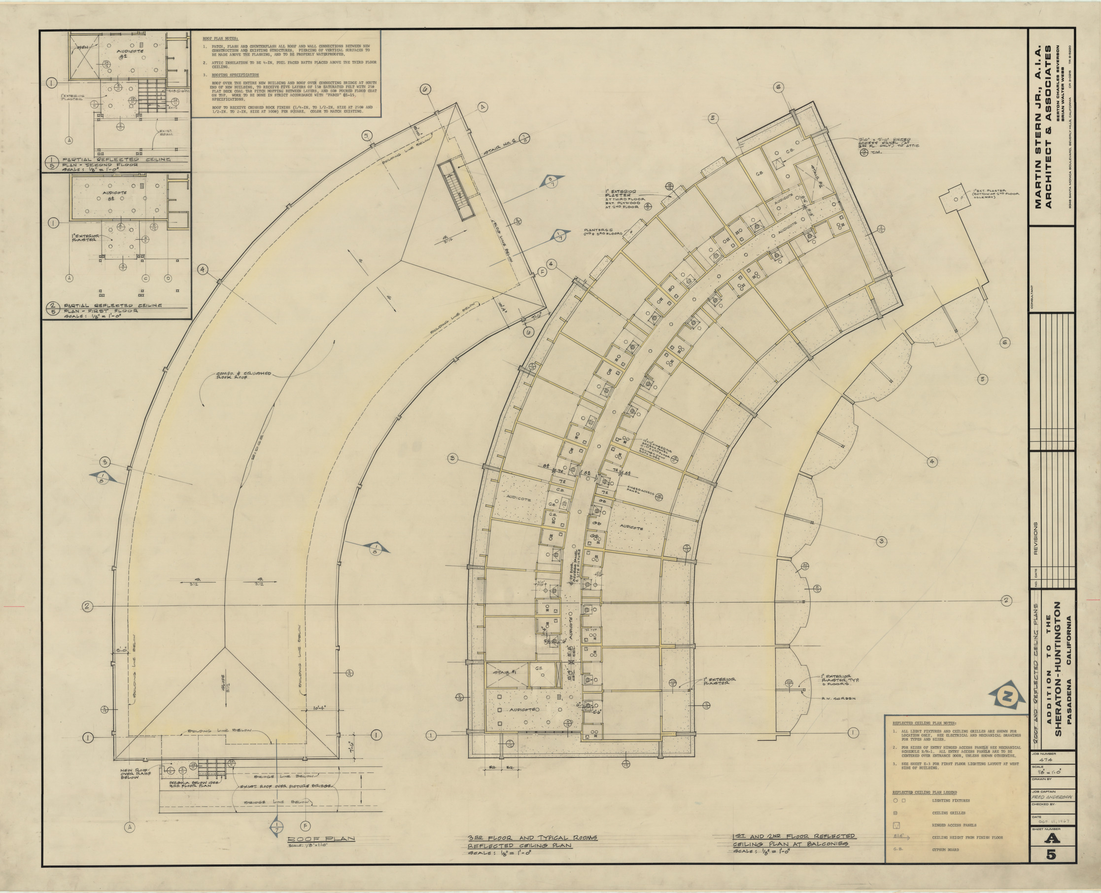 Huntington addition, architectural, electrical, mechanical, and plumbing: architectural drawings, image 008
