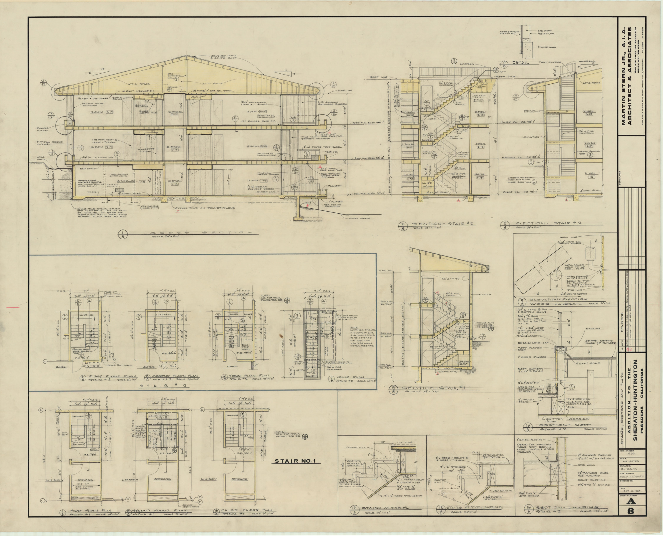 Huntington addition, architectural, electrical, mechanical, and plumbing: architectural drawings, image 009