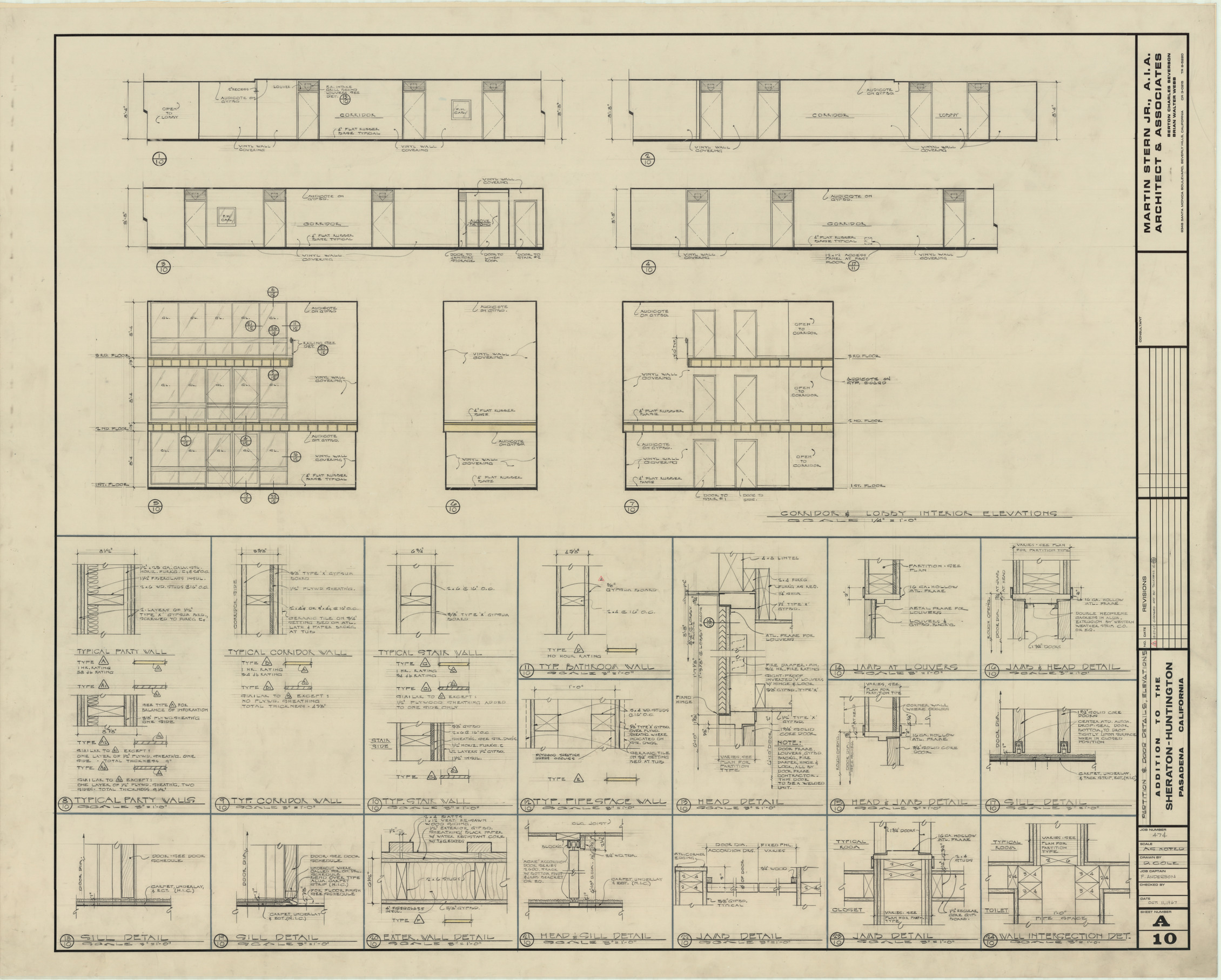 Huntington addition, architectural, electrical, mechanical, and plumbing: architectural drawings, image 011