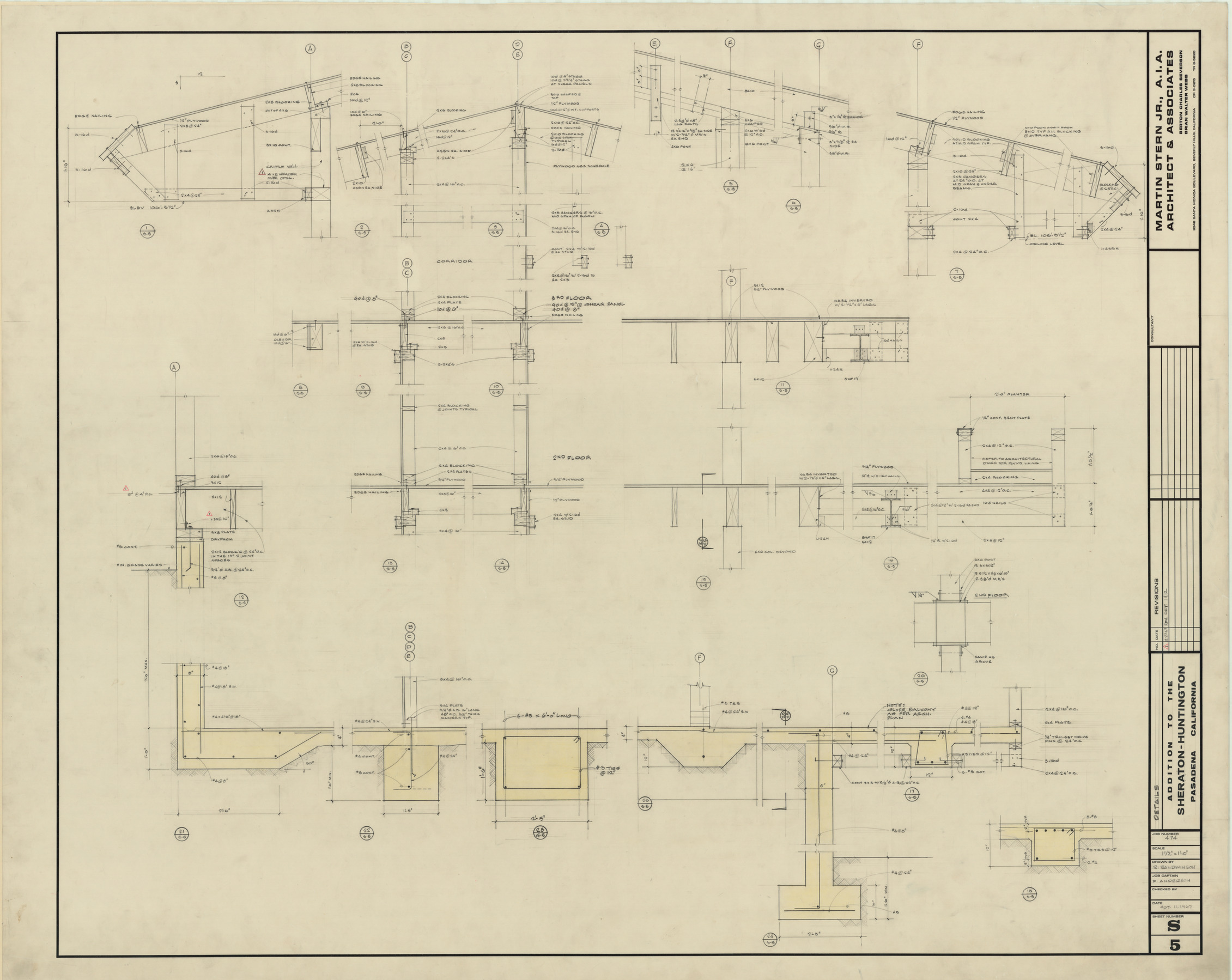 Huntington addition, architectural, electrical, mechanical, and plumbing: architectural drawings, image 019