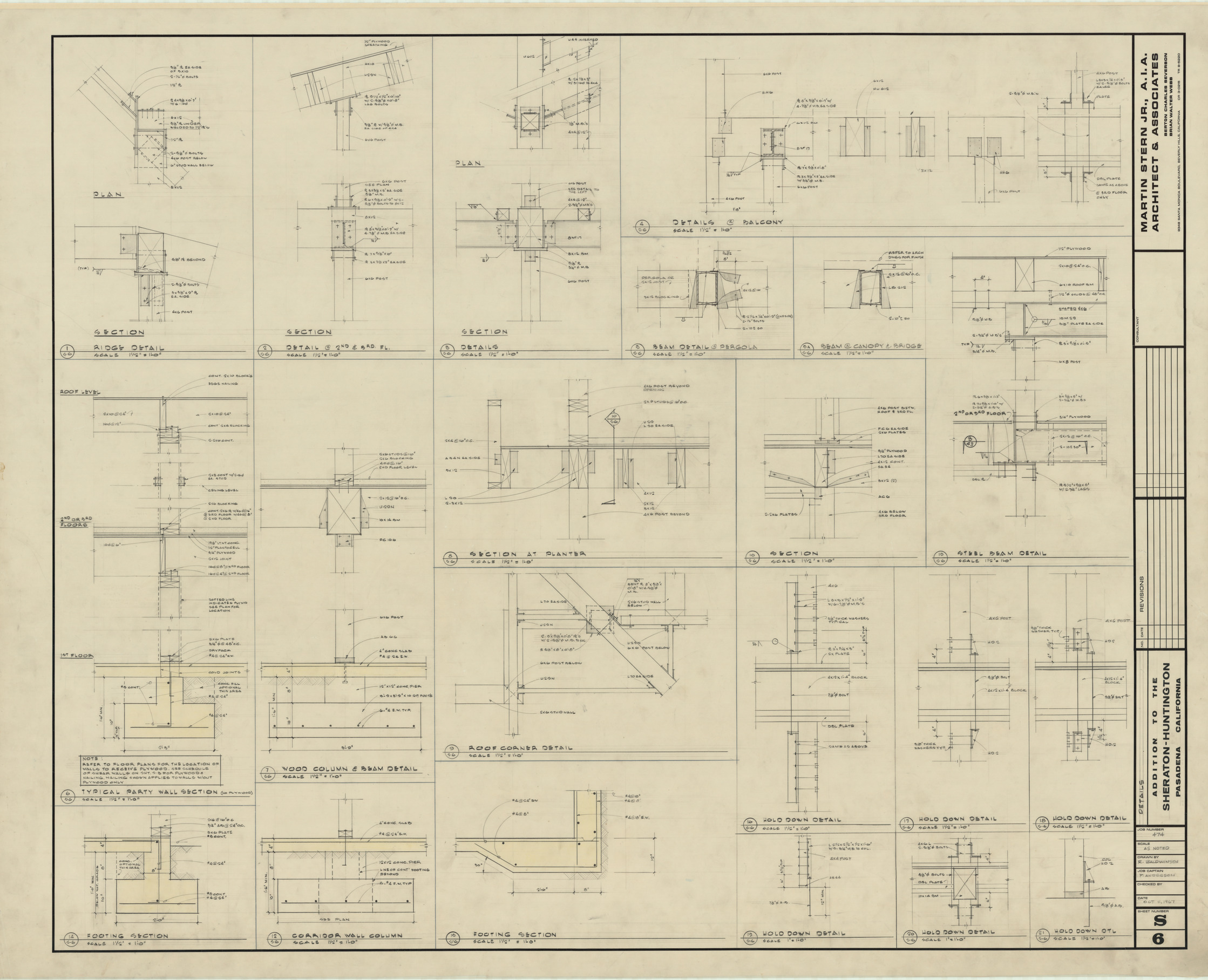Huntington addition, architectural, electrical, mechanical, and plumbing: architectural drawings, image 020