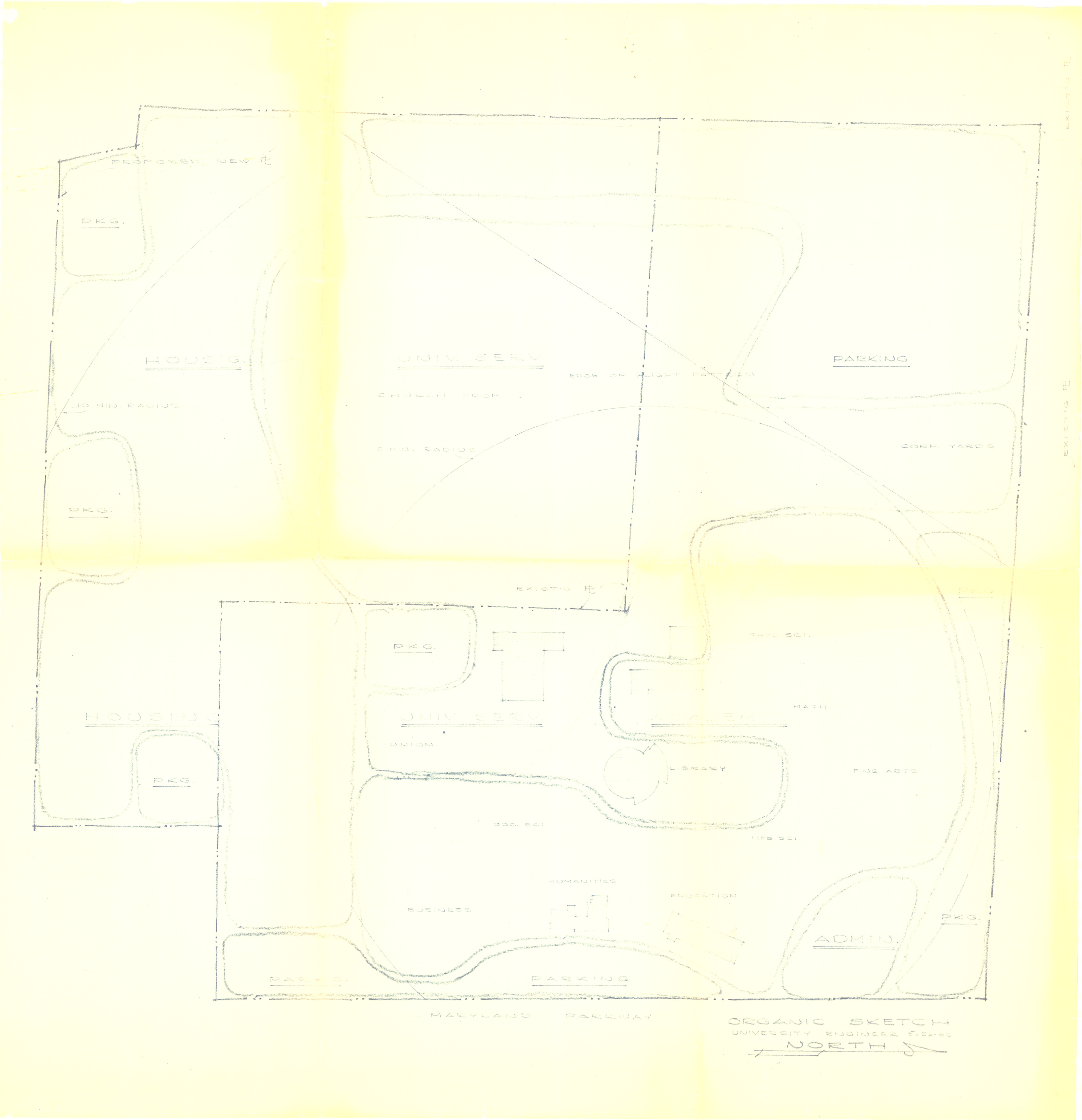 Nevada Southern University master plan: architectural drawings, image 001