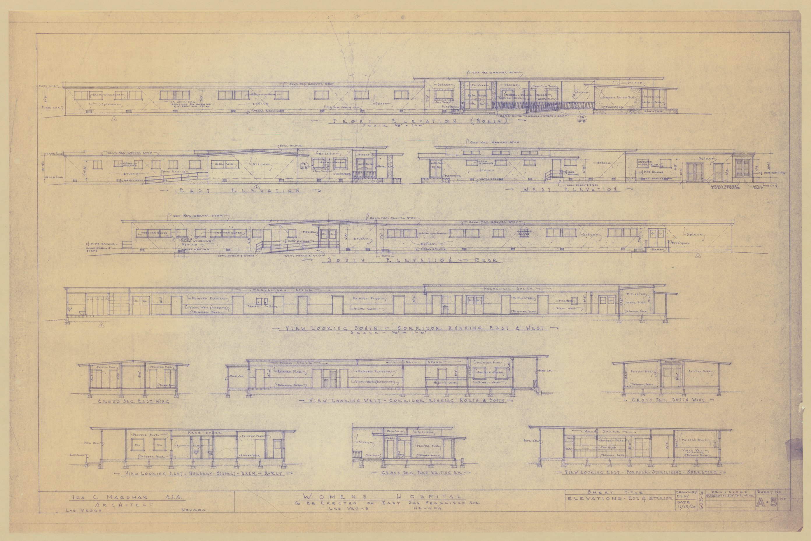 Women's Hospital: architectural, mechanical, electrical, plumbing drawings, image 003
