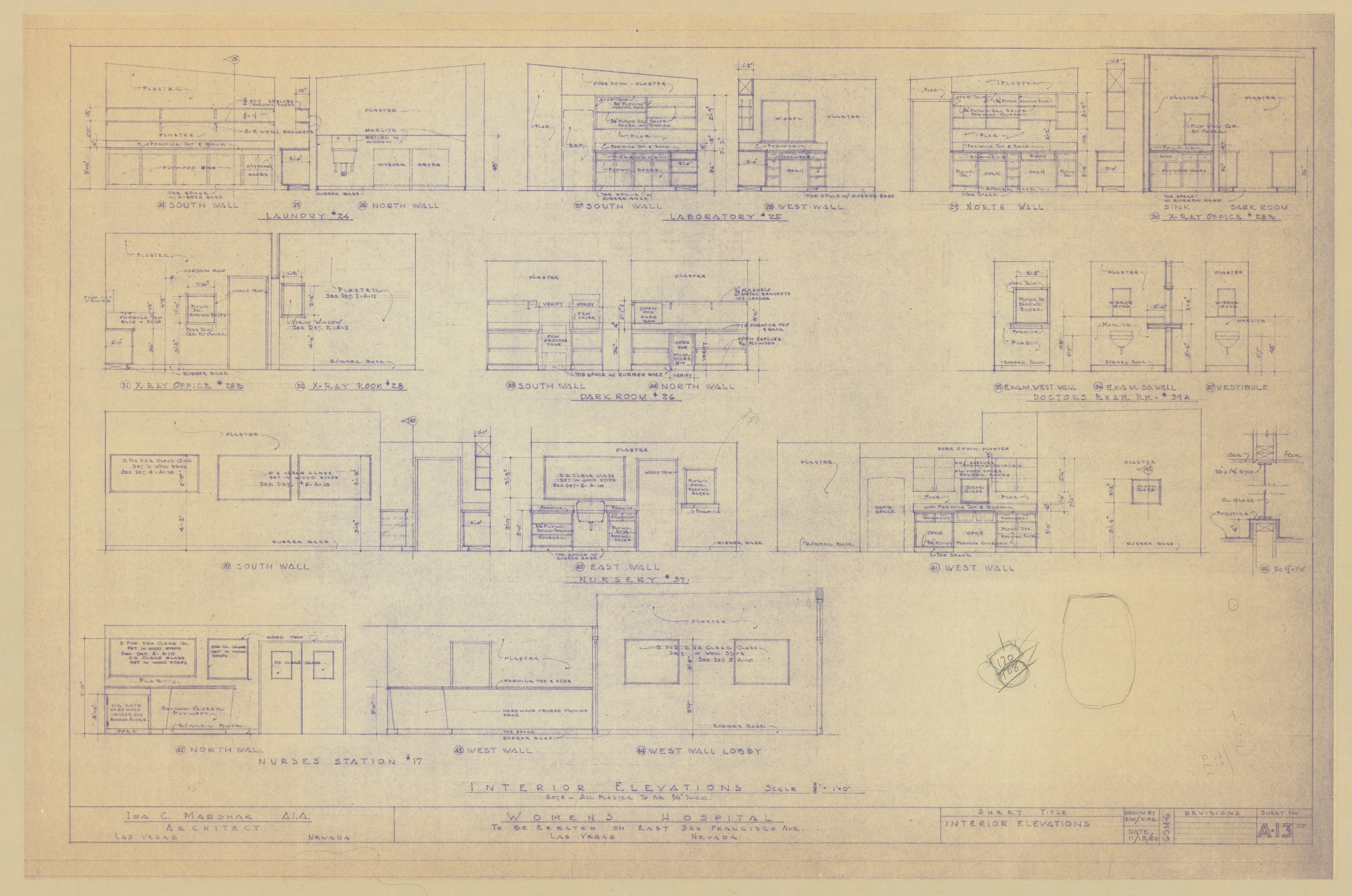 Women's Hospital: architectural, mechanical, electrical, plumbing drawings, image 004