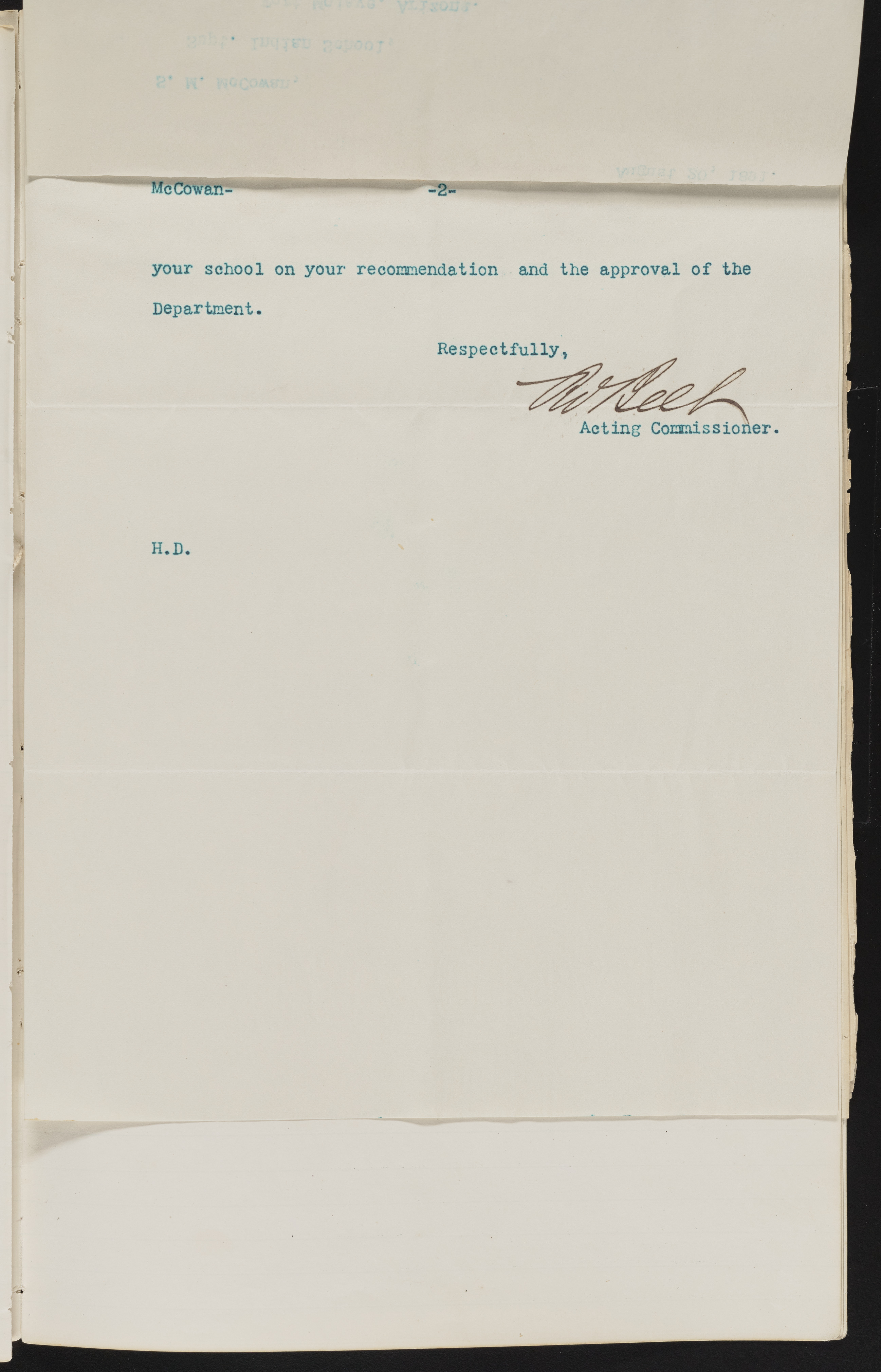 Fort Mojave Industrial School correspondence and a blueprint design of the Fort Mojave Pump Station, Washington (D.C.), 1891-1893, snv002595-10