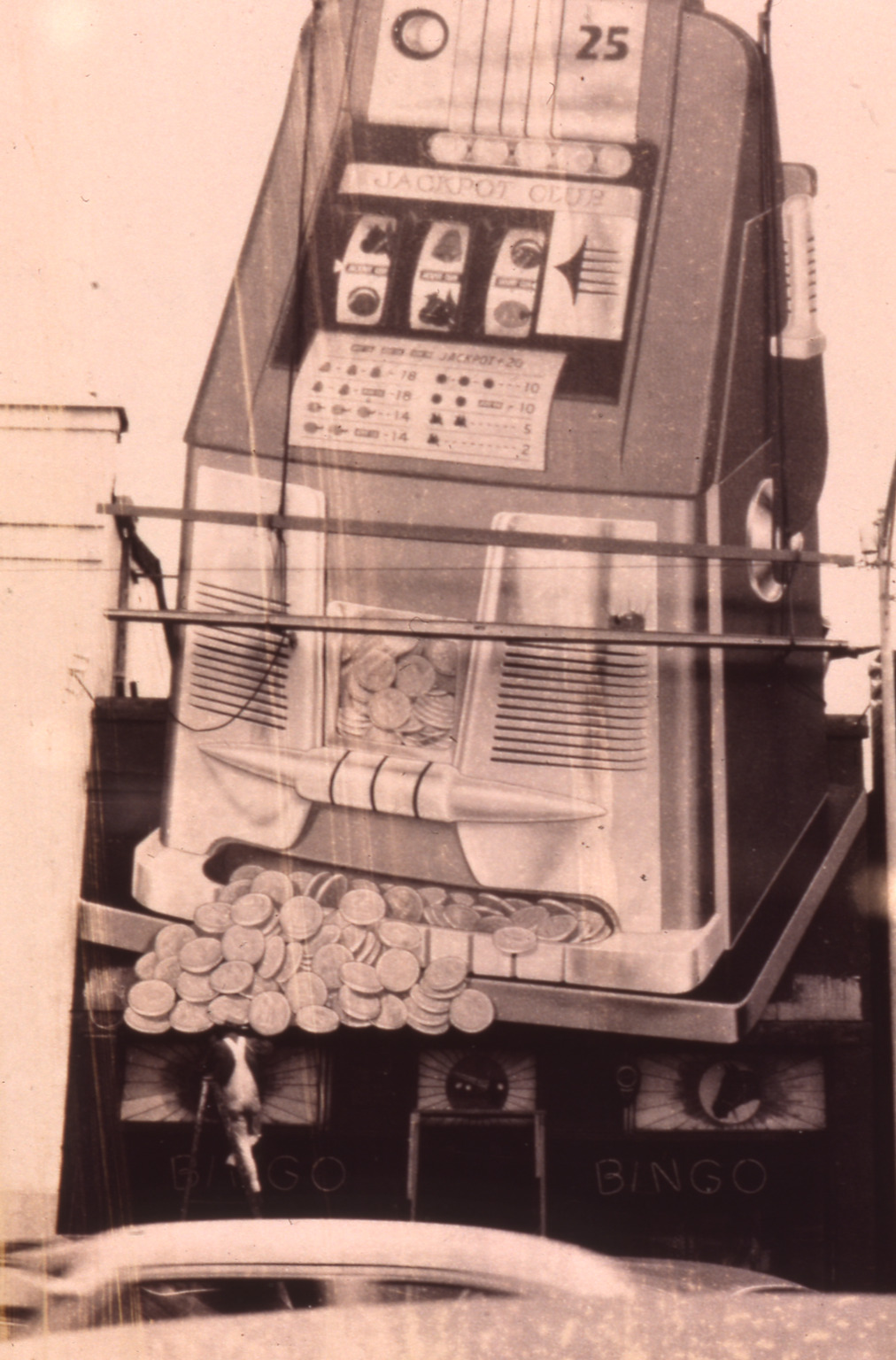 Jackpot Club wall sign, Elko, Nevada: photographic print