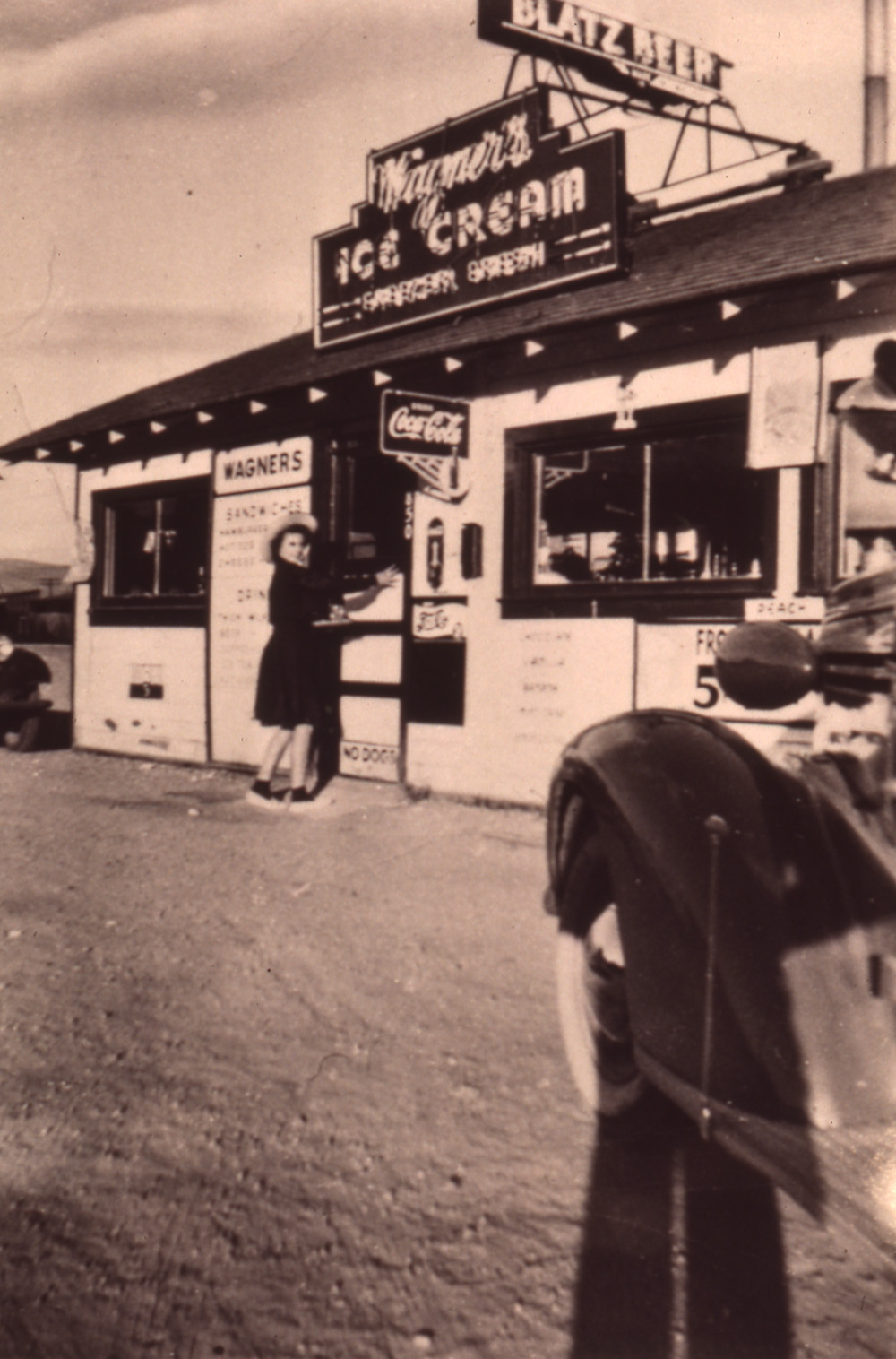 Wagner's Drive Inn roof mounted sign, Elko, Nevada: photographic print