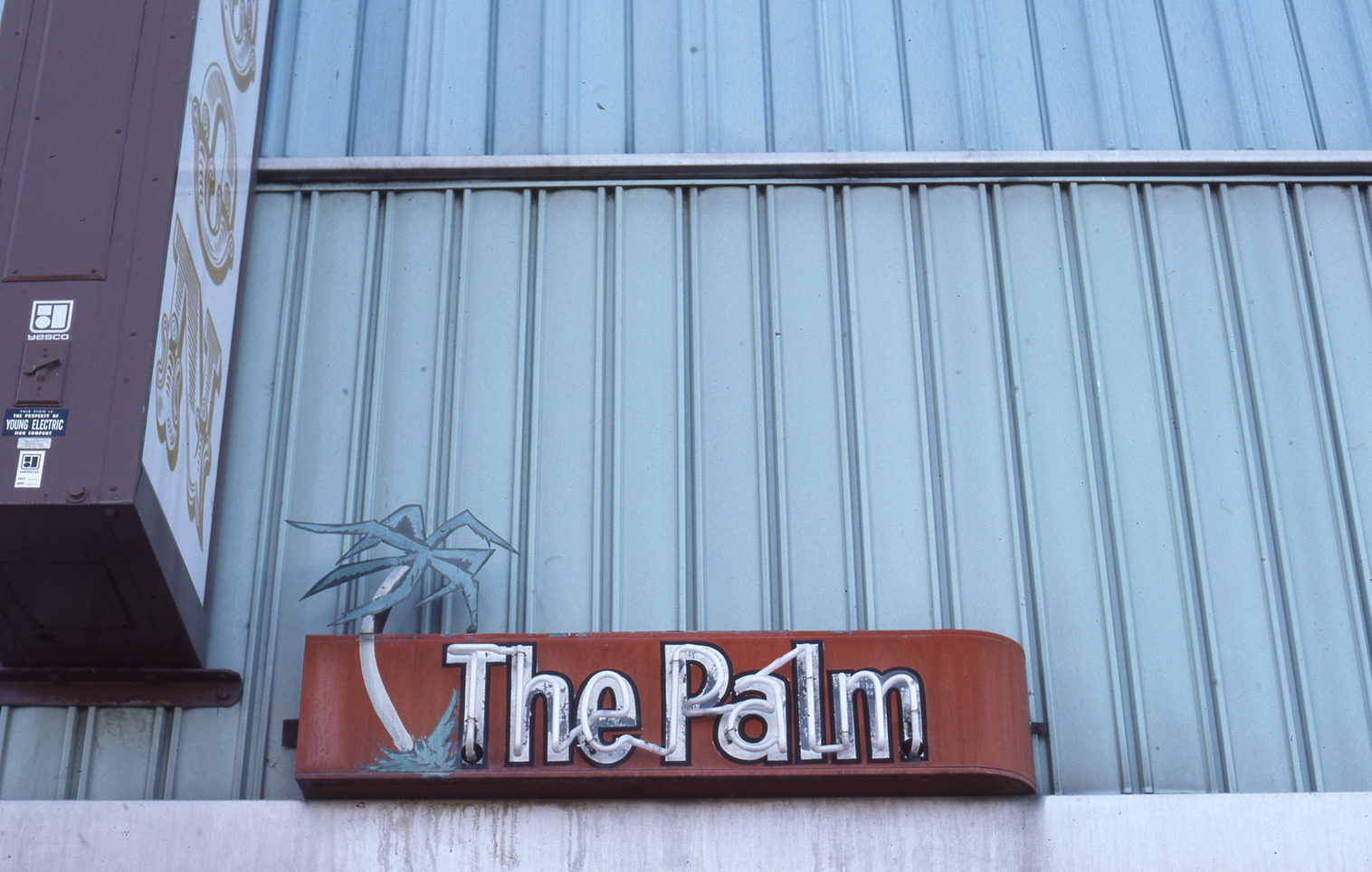Palm Saloon banner sign, Elko, Nevada: photographic print