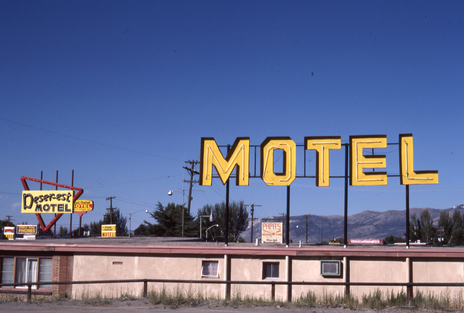 Deser-est Motel pylon sign, Ely, Nevada: photographic print