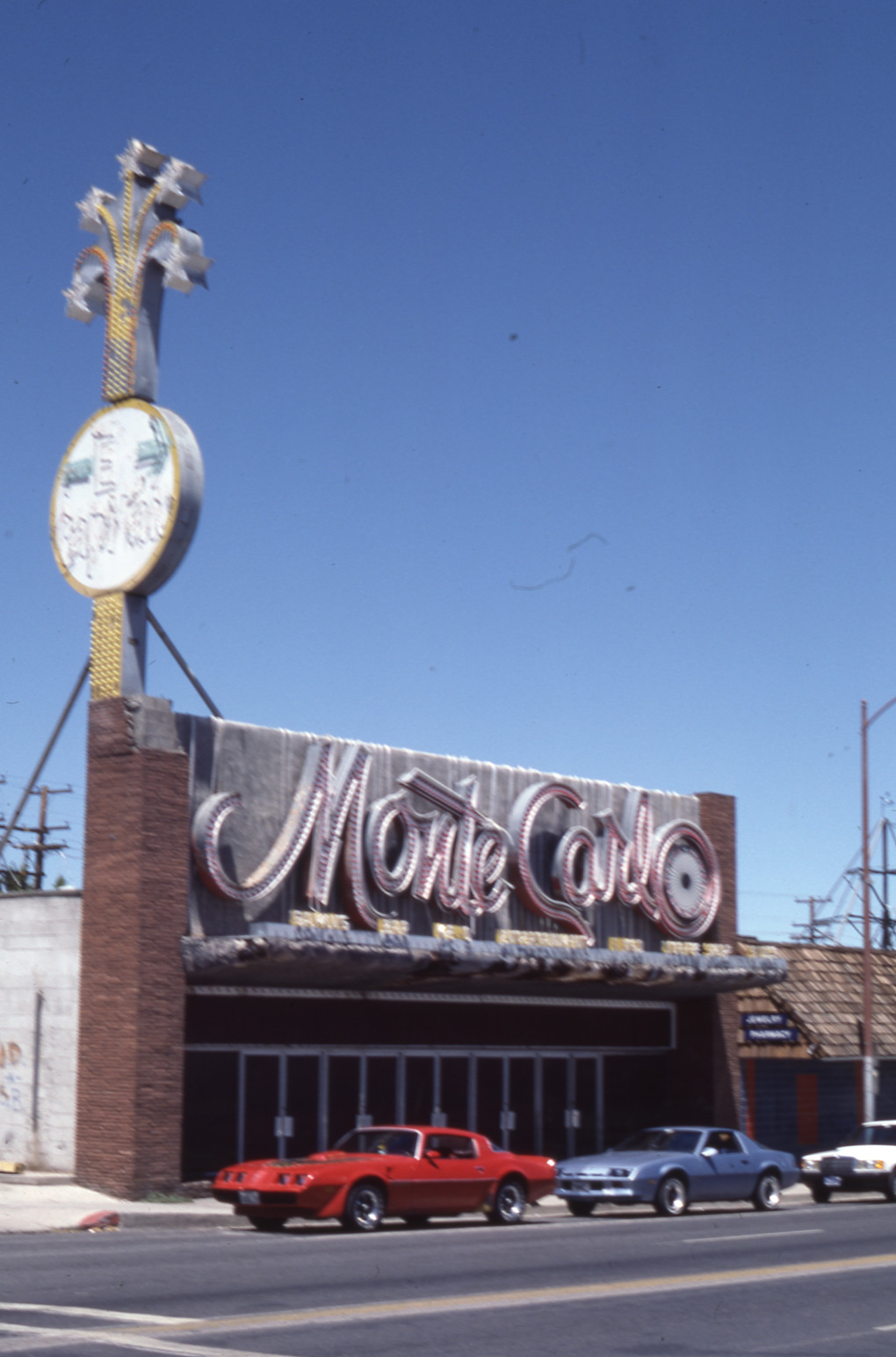 Monte Carlo Casino lettering and roof mounted sign, Hawthorne, Nevada: photographic print