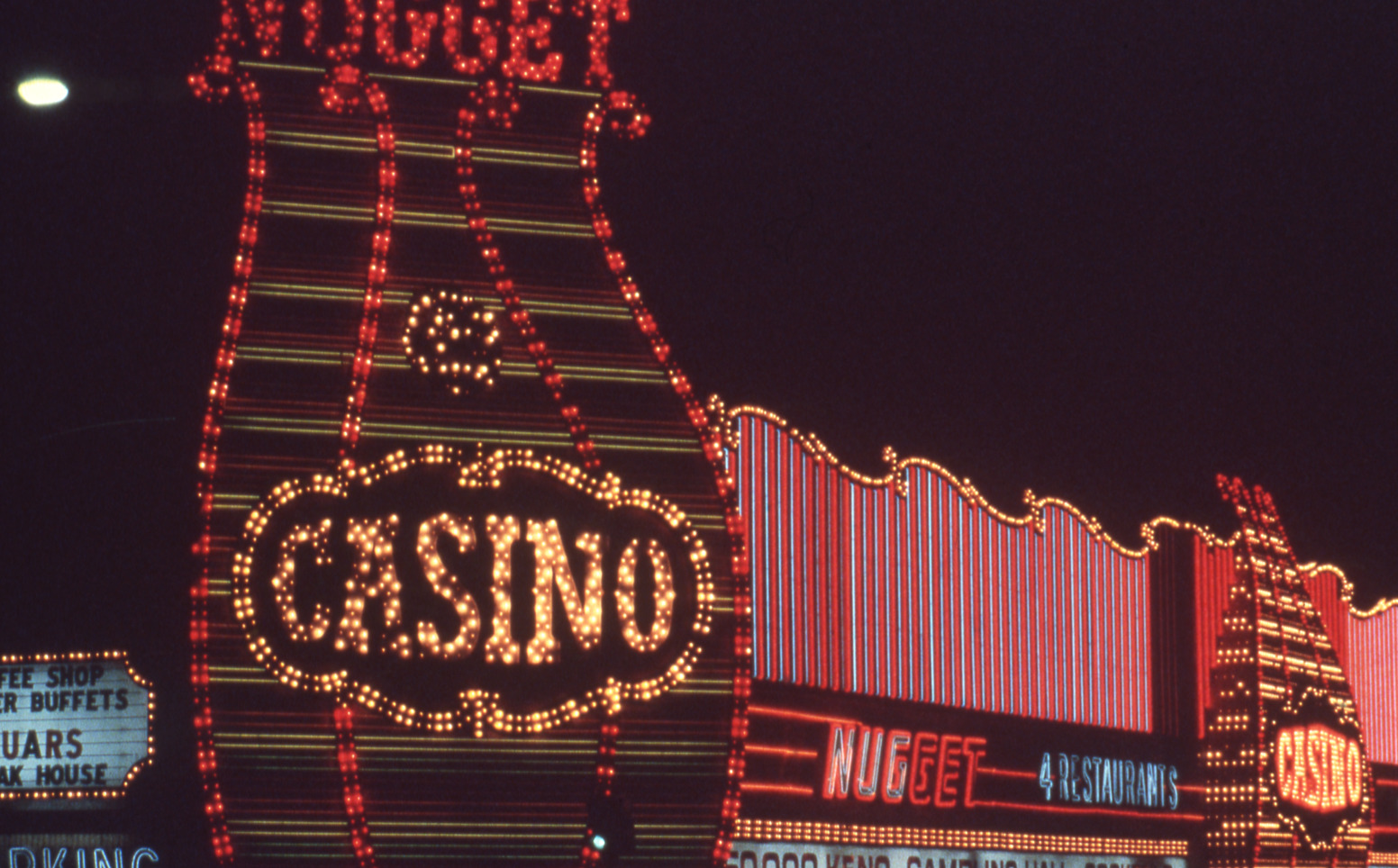 The Nugget Casino lettering and wall mounted signs, Carson City, Nevada: photographic print