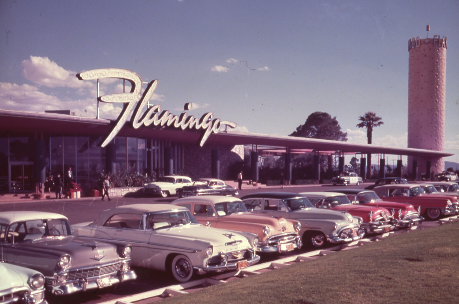 Flamingo Hotel lettering and monument signs, Las Vegas, Nevada: photographic print