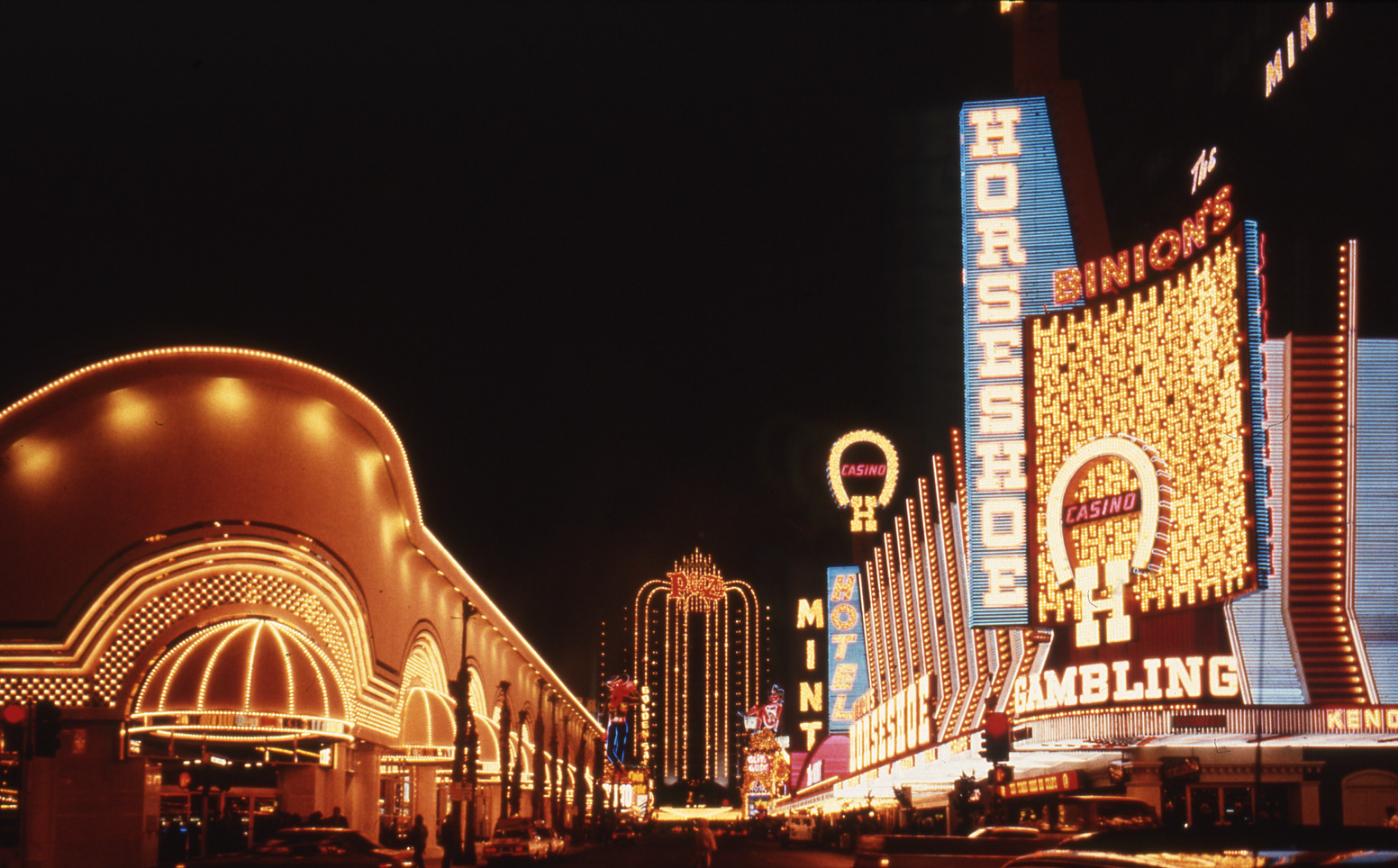 The Nugget, Horseshoe, and Mint wall signs, Las Vegas, Nevada: photographic print