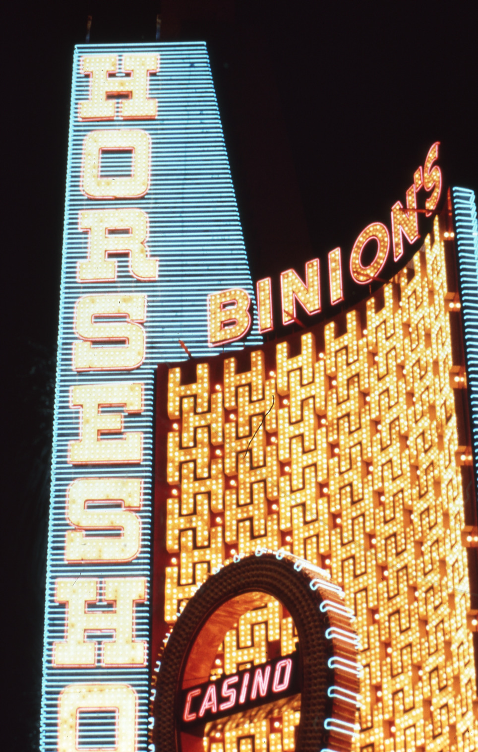 Horseshoe Casino lettering and wall signs, Las Vegas, Nevada: photographic print