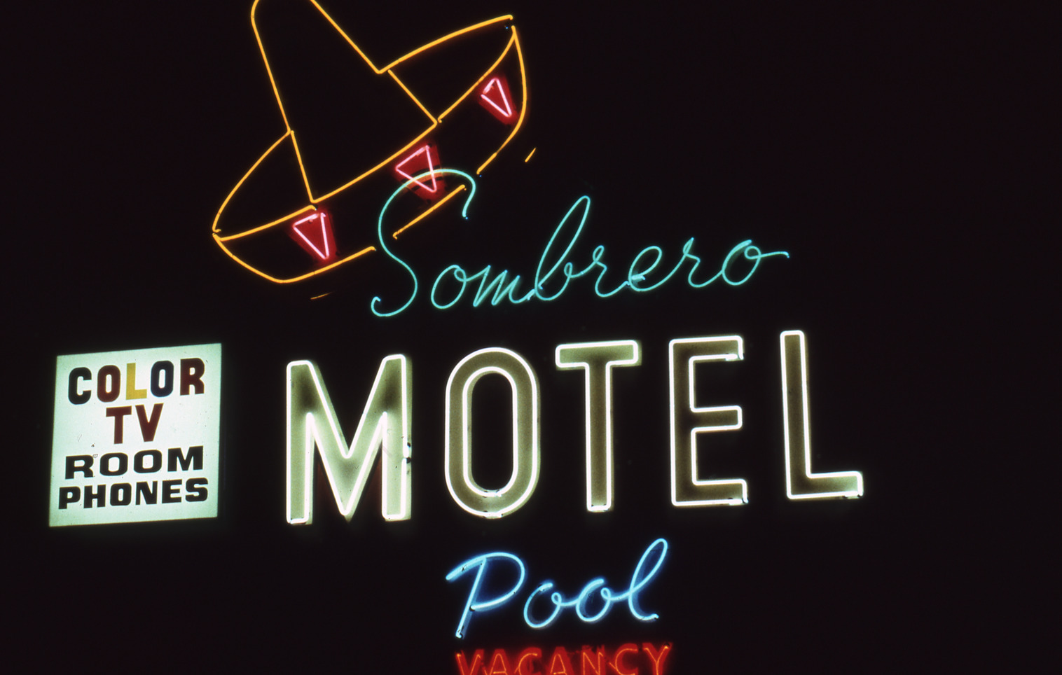 Sombrero Motel sign, Las Vegas, Nevada: photographic print