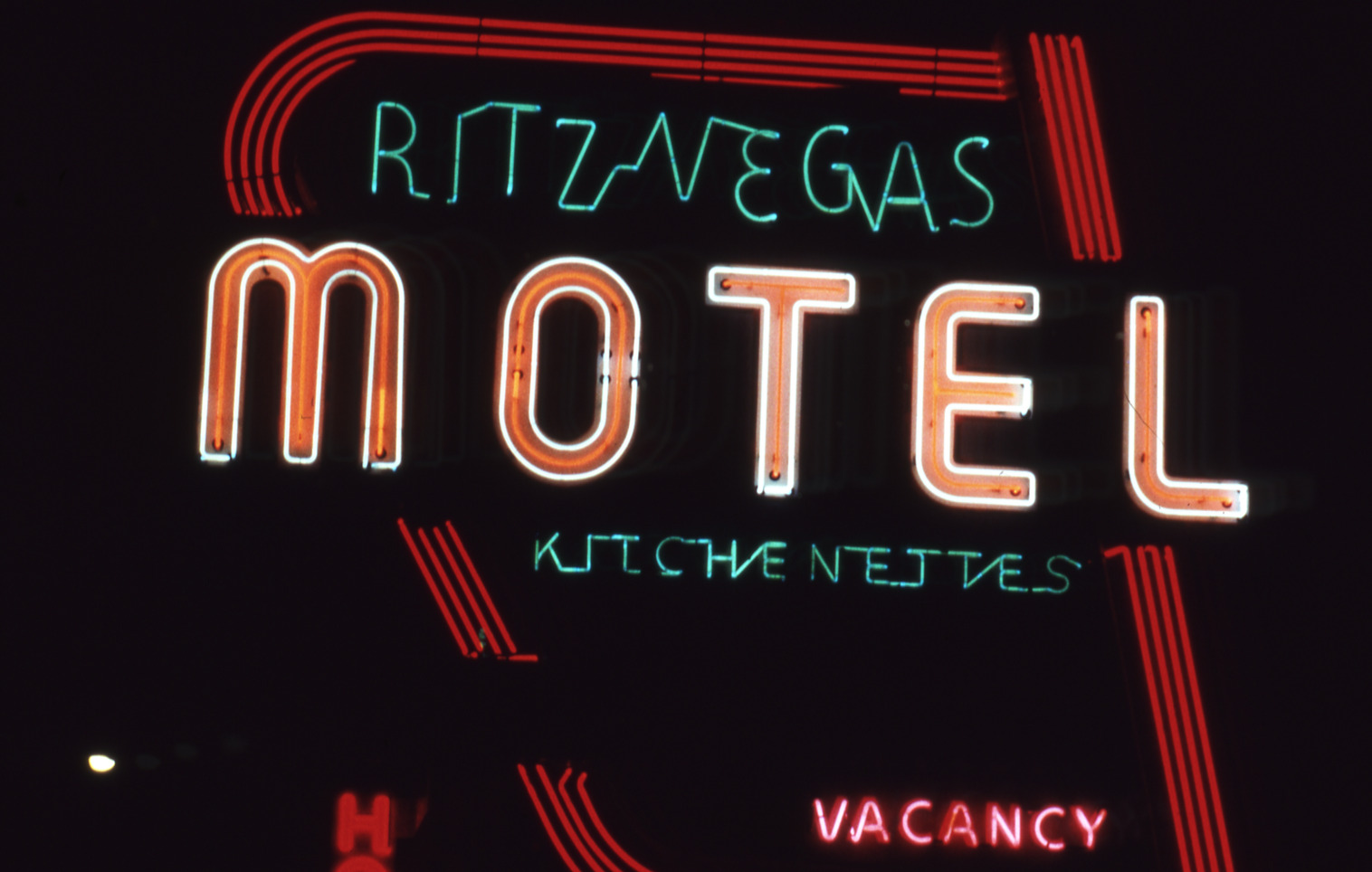 RitzVegas Motel sign, Las Vegas, Nevada: photographic print