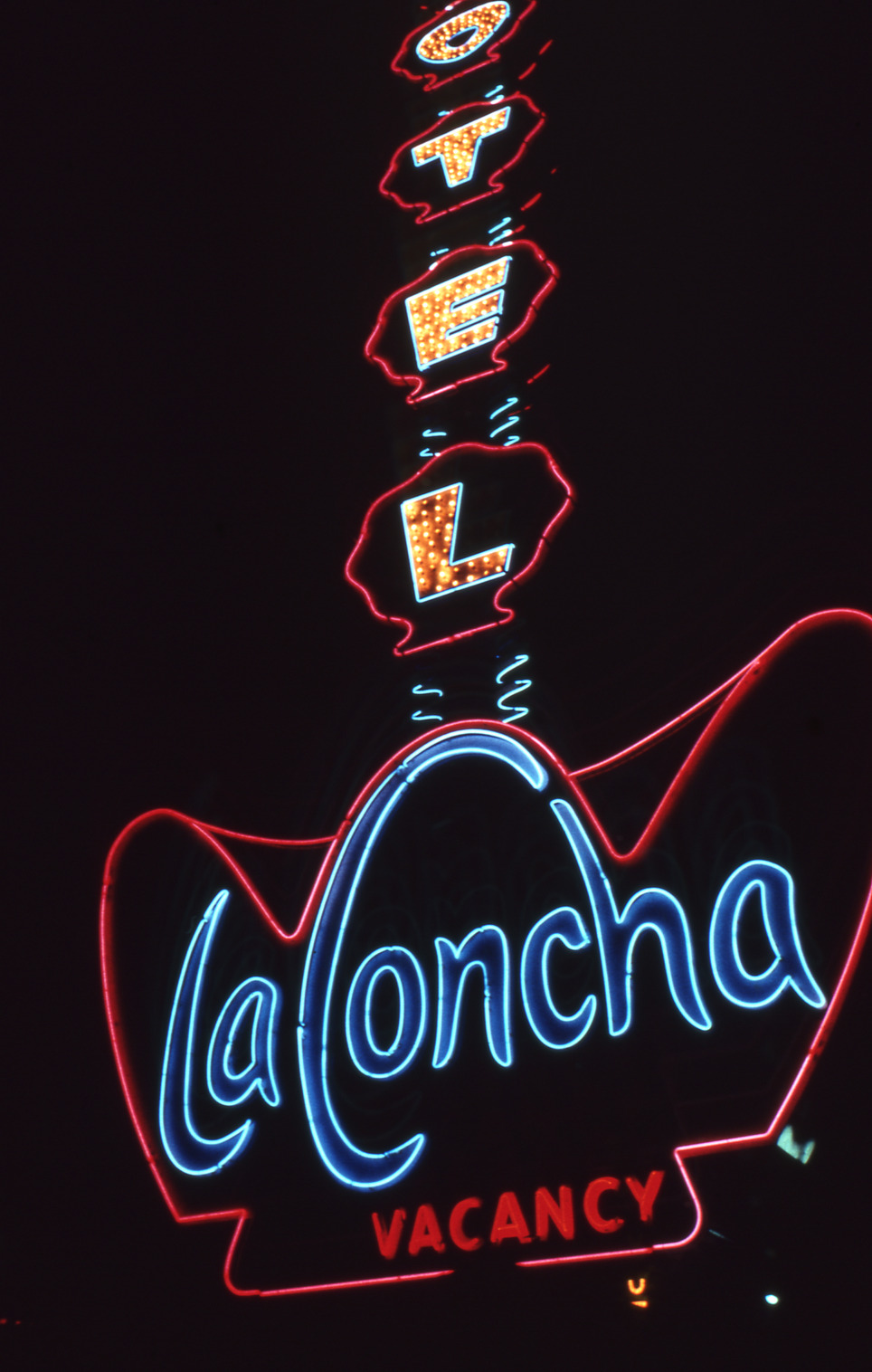 La Concha Motel monument sign, Las Vegas, Nevada: photographic print