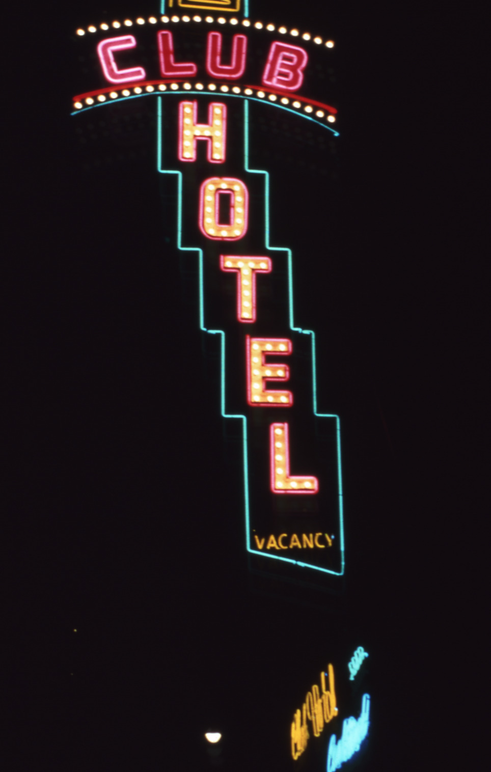 Club Hotel sign, Las Vegas, Nevada: photographic print