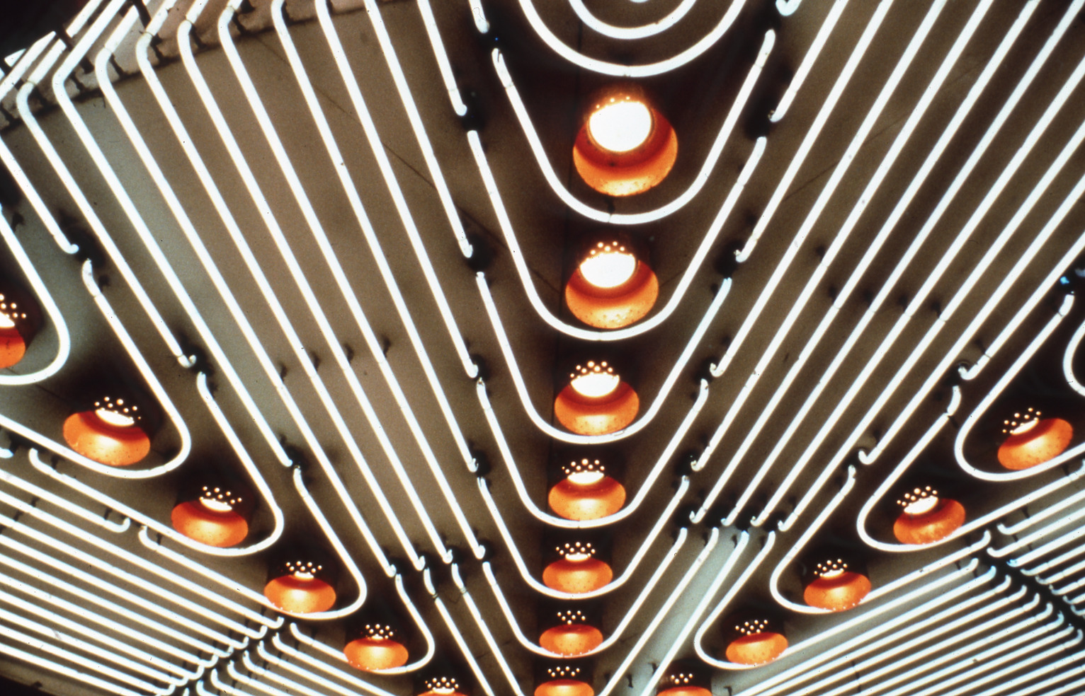 Neon detail on building, Las Vegas, Nevada: photographic print